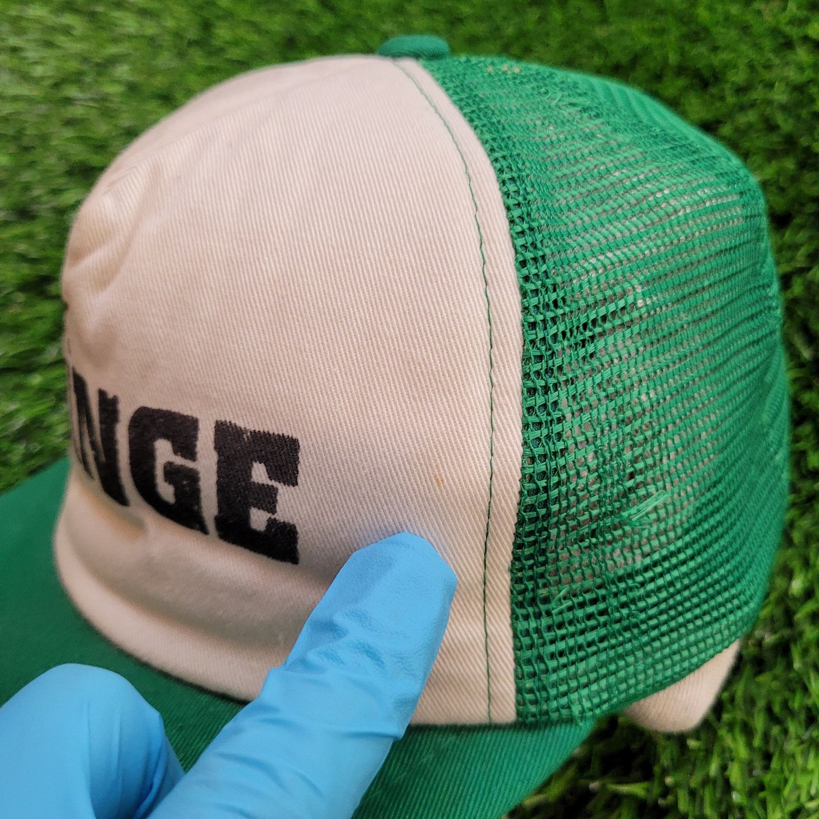Other Magic Headwear Fringe Trucker Hat Snapback Tear/Stain OSFM Size ONE SIZE - 2 Thumbnail