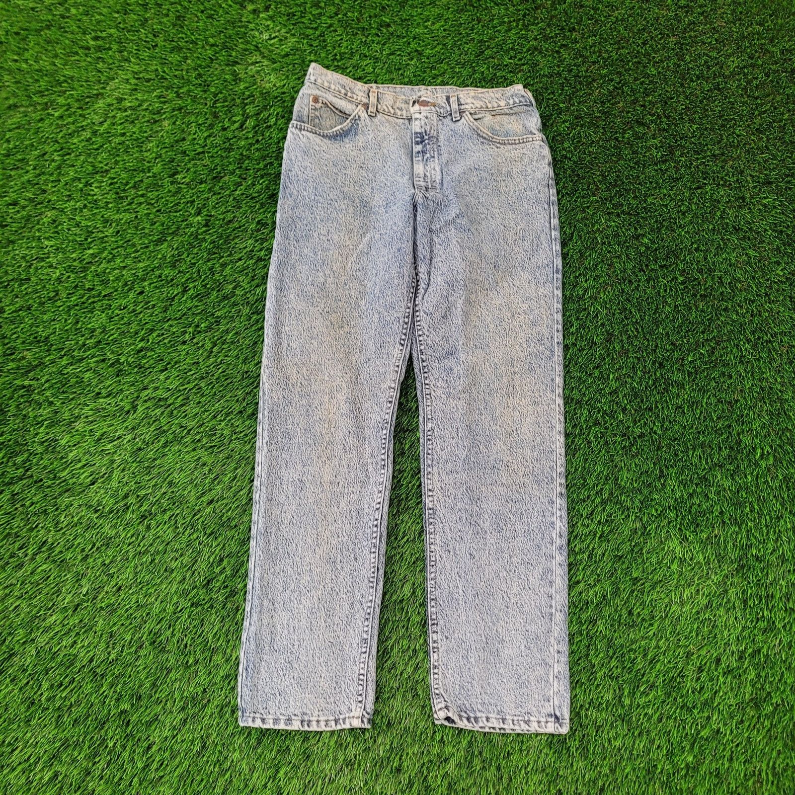 Lee VTG 80s Lee Riders Acid-Wash Jeans 30x30 USA 209-6848 Size US 30 / EU 46 - 2 Thumbnail