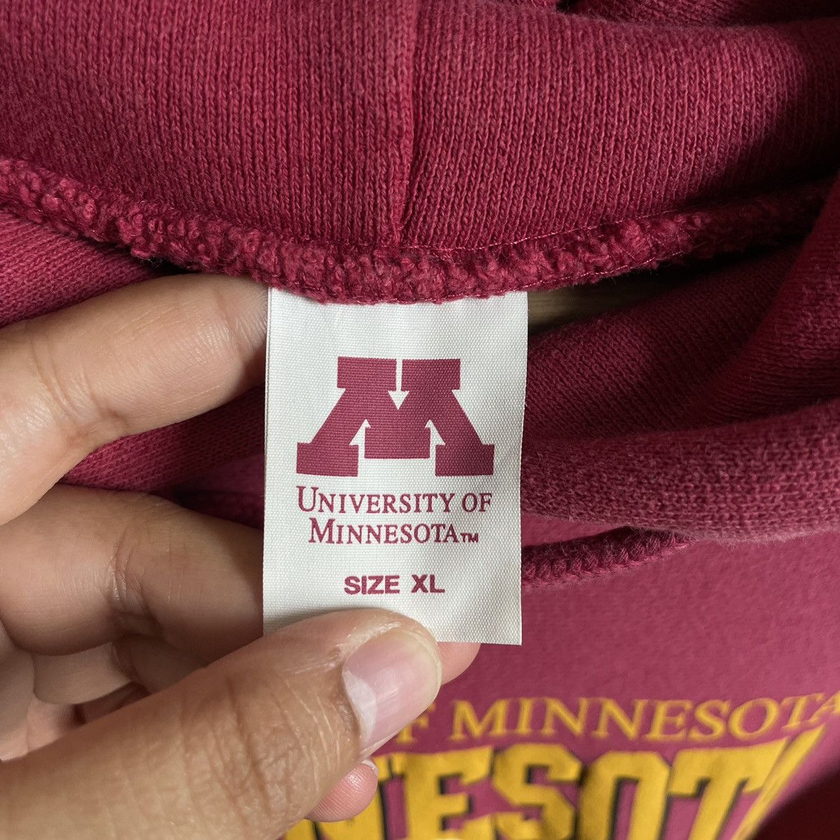 Vintage Vintage University Of Minnesota Golden Gophers Hoodie Size US XL / EU 56 / 4 - 3 Thumbnail