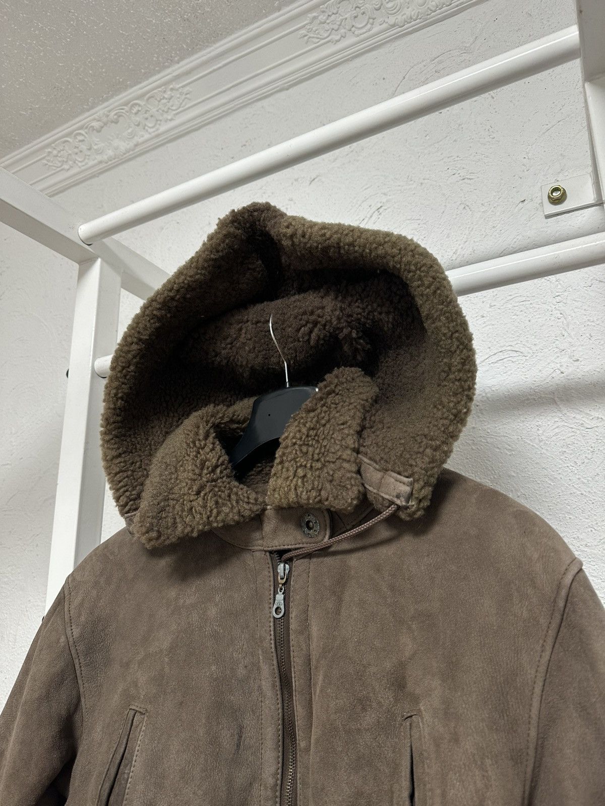 Vintage Vintage Women’s Shearling Bomber Jacket Size S Aviator Style Size S / US 4 / IT 40 - 2 Thumbnail