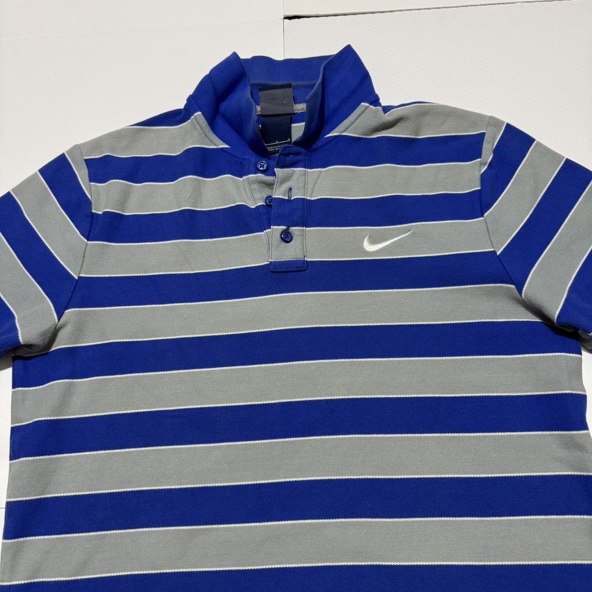 Nike Nike Sportswear Polo Shirt Men's Striped Embroidered Size L Size US L / EU 52-54 / 3 - 4 Thumbnail