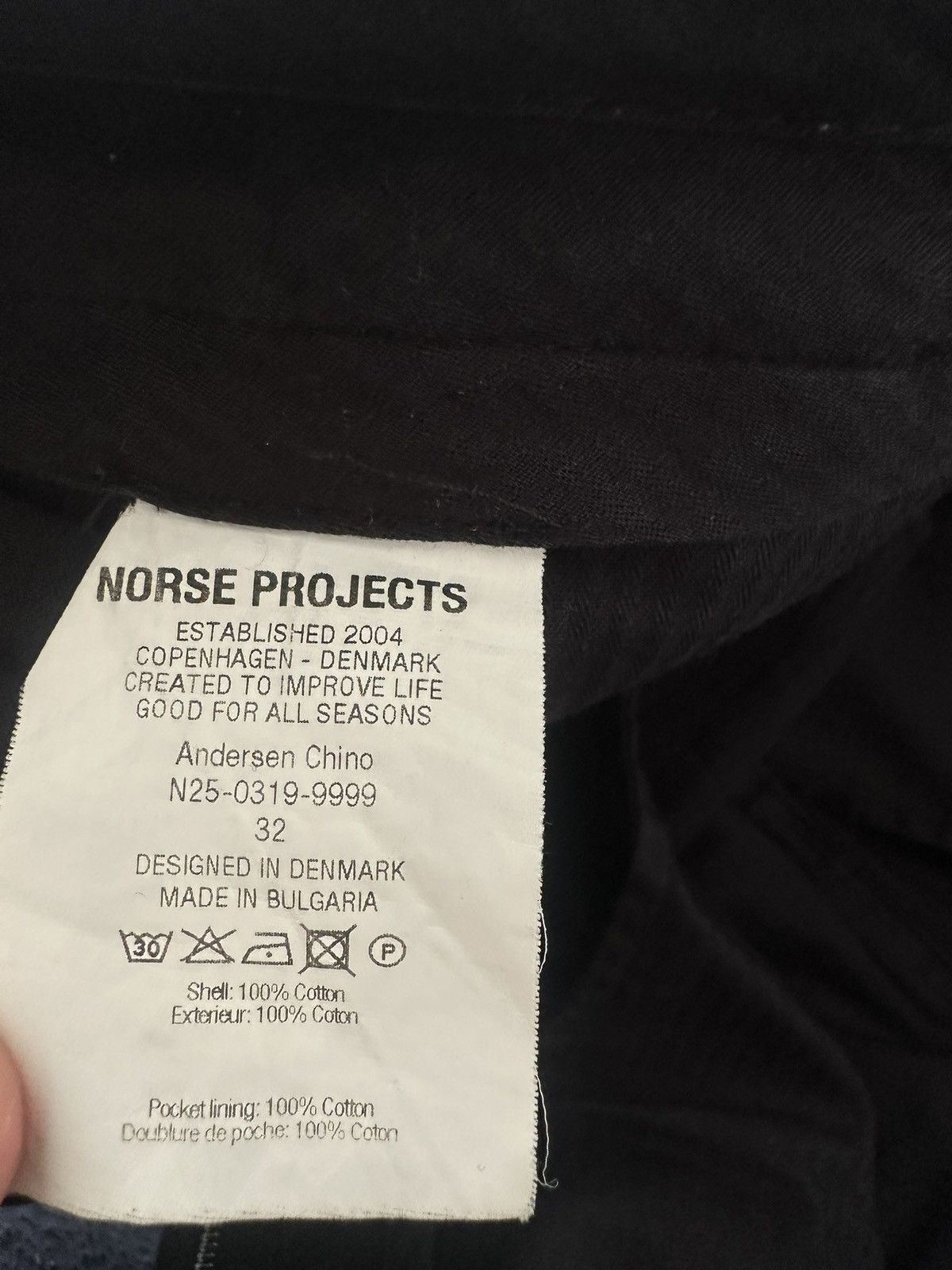 Norse Projects Norse Projects - Andersen Chino - BLACK 32 Size US 32 / EU 48 - 8 Thumbnail