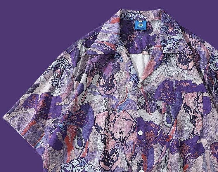 Other Graffiti Oil Painting Button Up Shirt Size US M / EU 48-50 / 2 - 1 Thumbnail