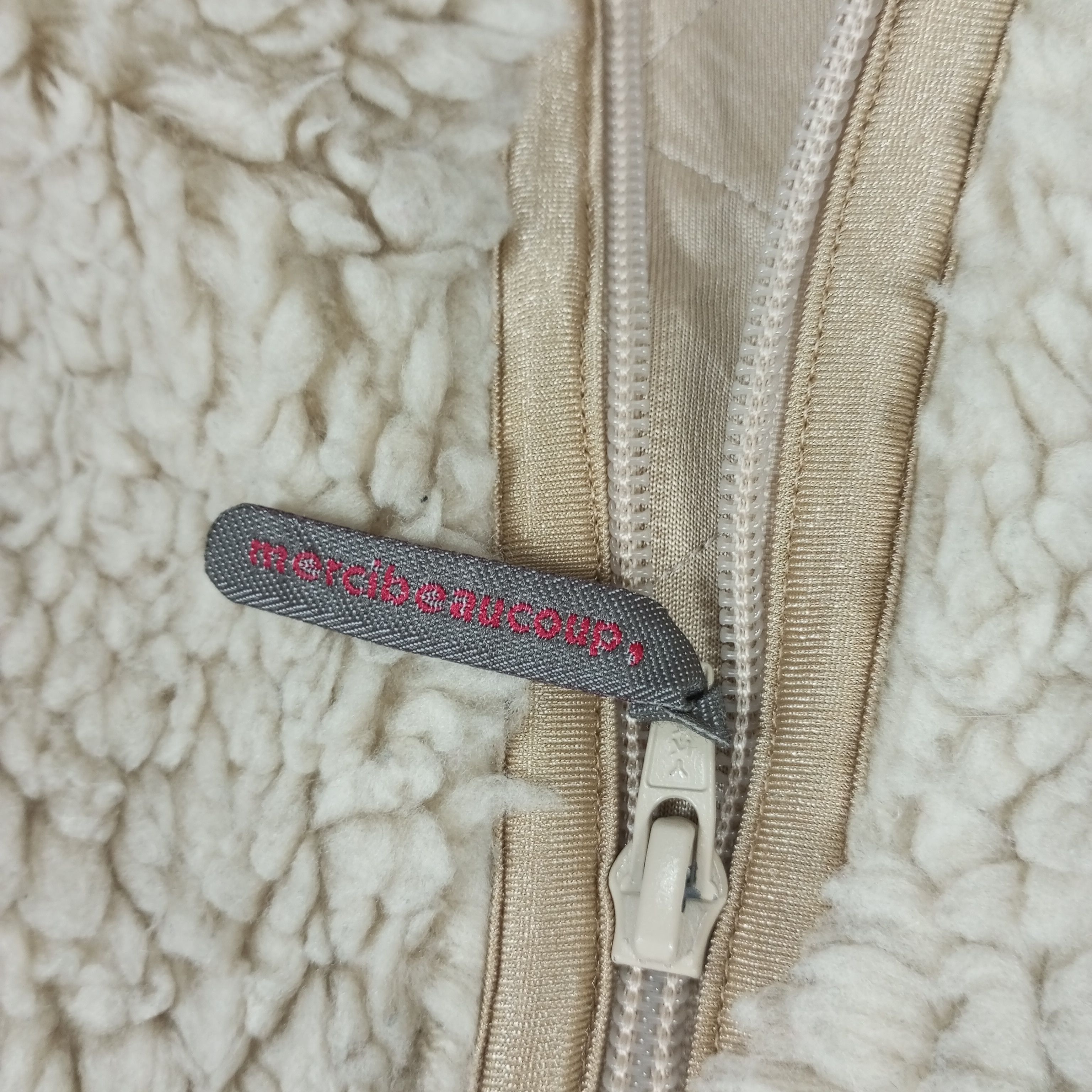 Designer Mercibeaucoup by Issey Miyake Japanese Brand Sherpa Jacket Size XS / US 0-2 / IT 36-38 - 6 Thumbnail