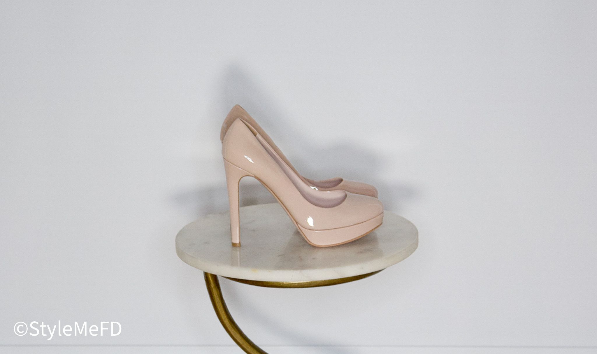 Miu Miu Miu Miu Nude Round-Toe Early 2000s Platform Heels Size US 10 / IT 40 - 1 Thumbnail