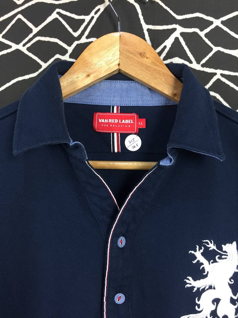 Japanese Brand × Vintage Van Red Label Embroidered Logo Polo Tee Size US XL / EU 56 / 4 - 4 Thumbnail