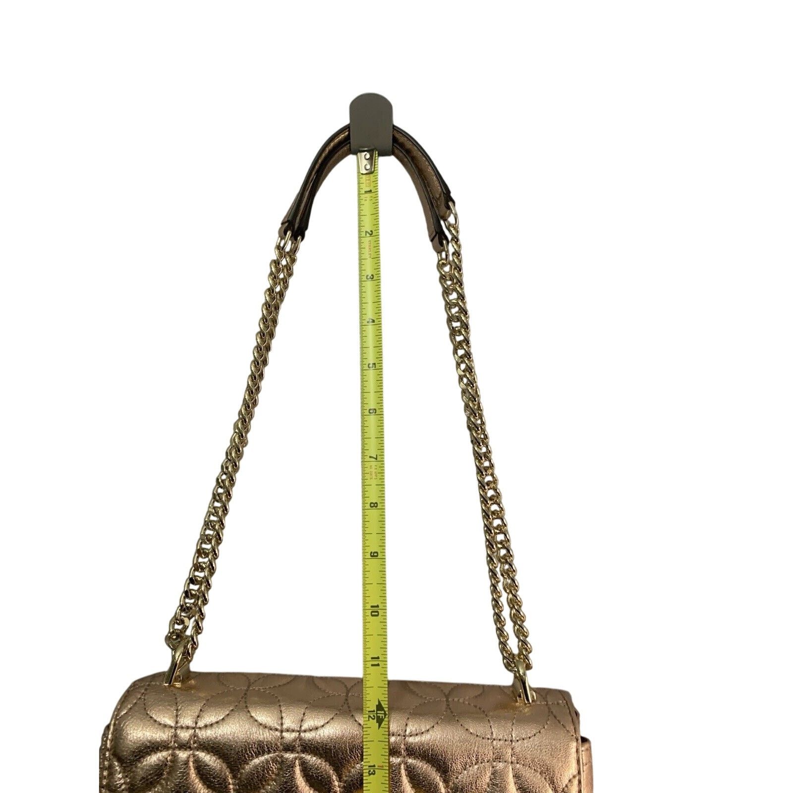 Michael Kors Michael Kors Sloan Gold Chain Quilted Leather Shoulder Bag Size ONE SIZE - 9 Thumbnail