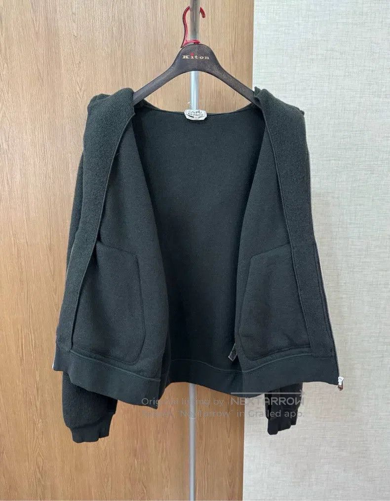 Hermes Thick Wool Hooded Jacket