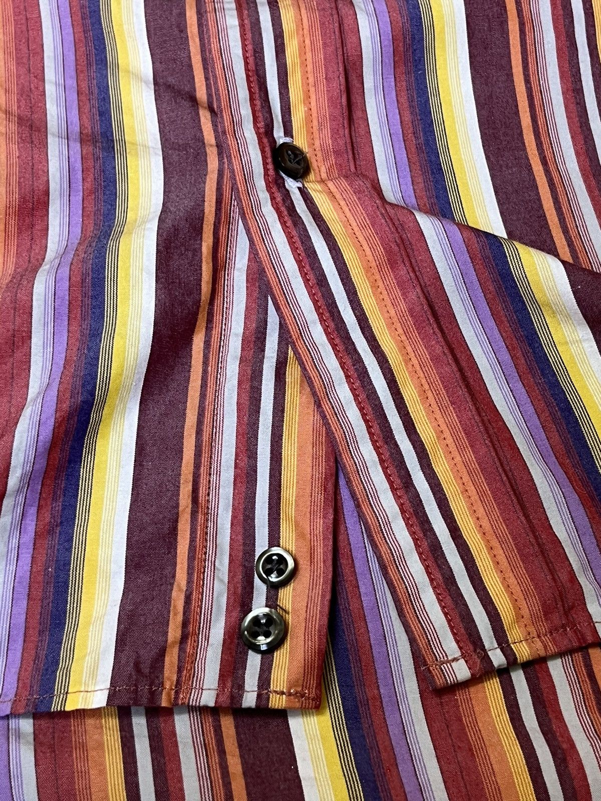 Yohji Yamamoto YOHJI YAMAMOTO AAR DURBAN STRIPED BUTTON UPS L/S SHIRT Size US M / EU 48-50 / 2 - 6 Thumbnail