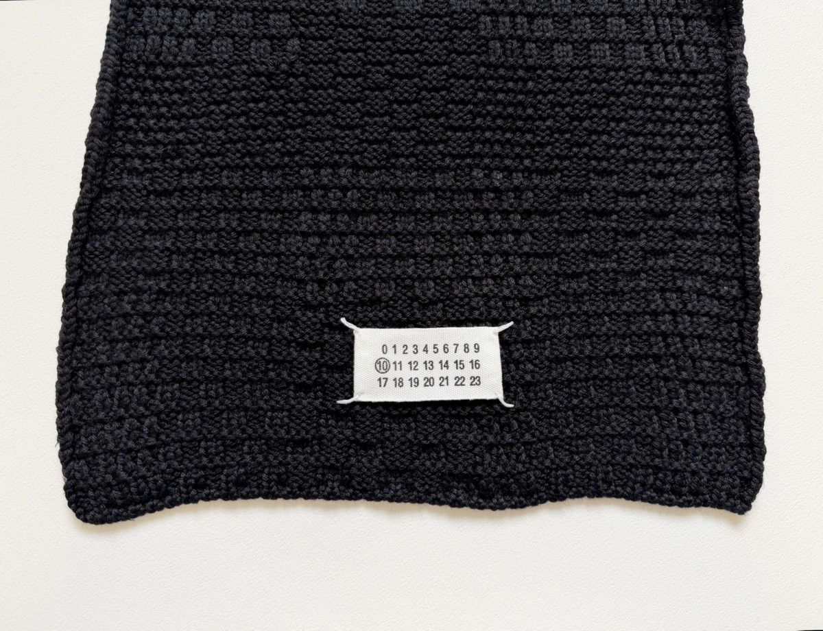 Maison Margiela Late 2000s Textured Checkerboard Wool Scarf Size ONE SIZE - 6 Thumbnail