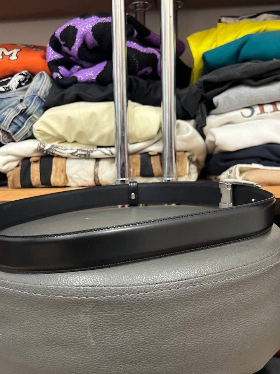 Alfred Dunhill × Leather Leather Glamour Dunhill Luxury Belt Size ONE SIZE - 6 Thumbnail