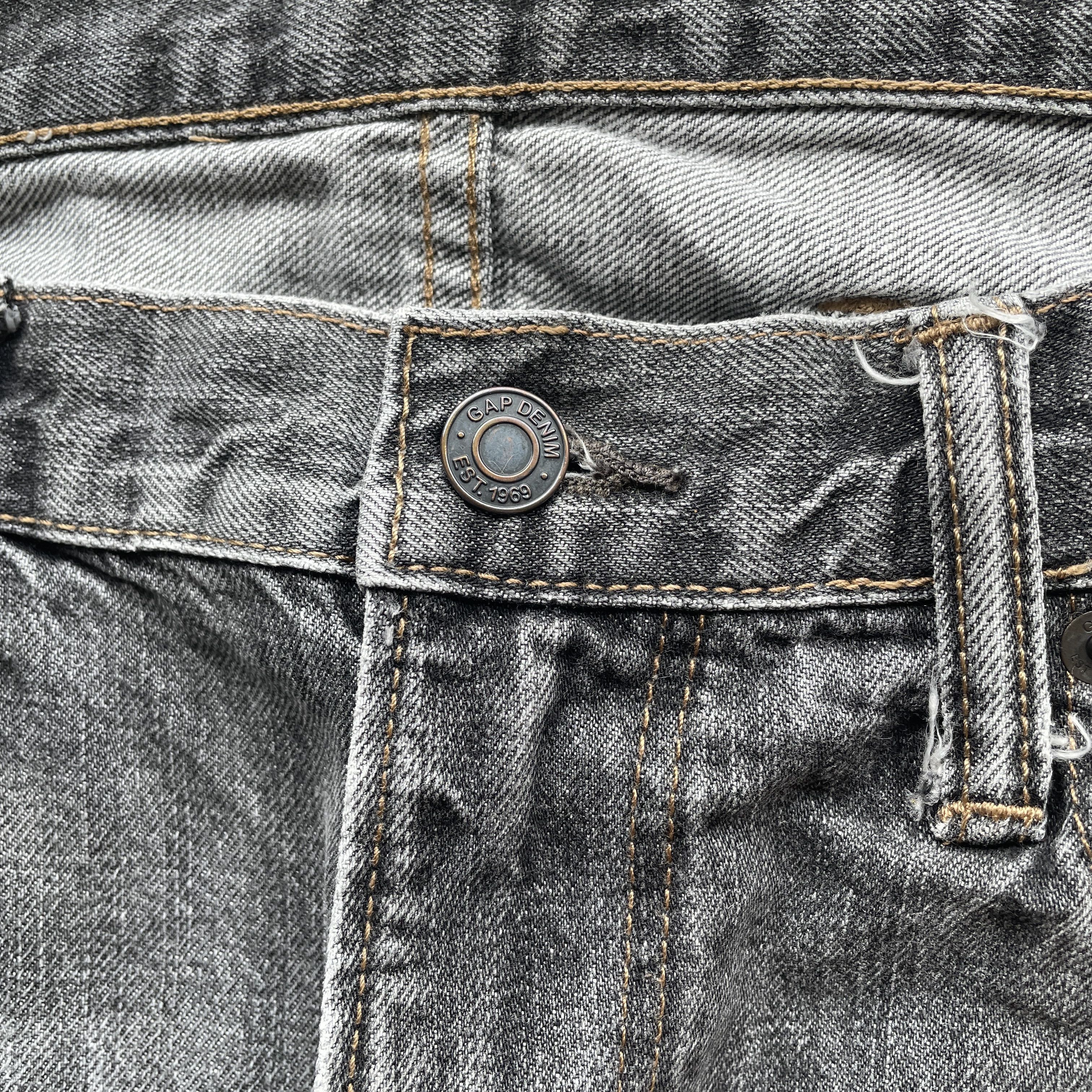 Gap W38x33 VINTAGE GAP BLACK FADED JEANS PANTS DENIM Size US 38 / EU 54 - 6 Thumbnail