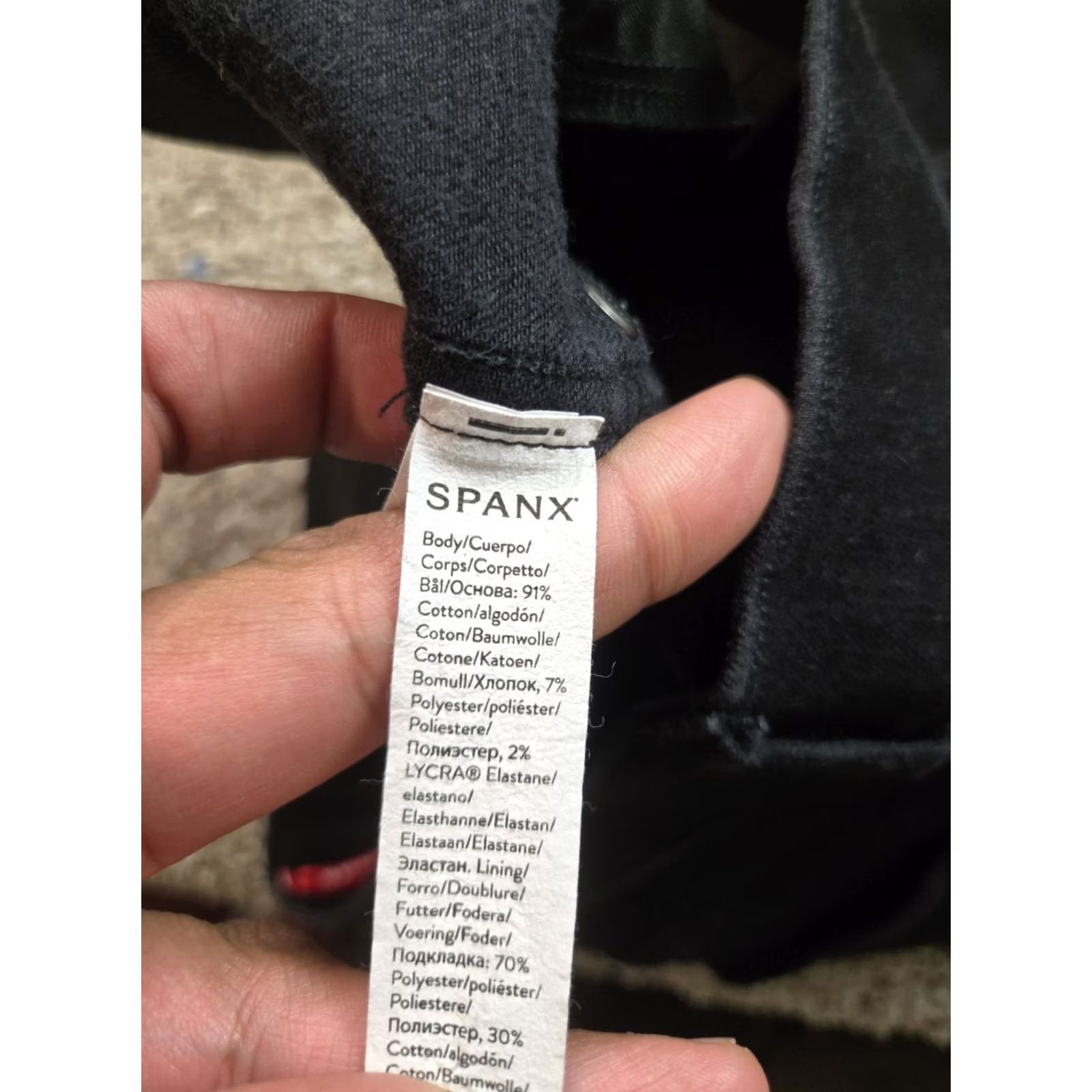 Spanx Spanx Skinny Ankle Jeans Womens Large Black Stretch Denim Jeggings Pull On Slim 5-Pocket Logo Zipper Daywear Casual US Theme Mens? Ladies? Size 24" / US 00 / IT 34 - 5 Thumbnail