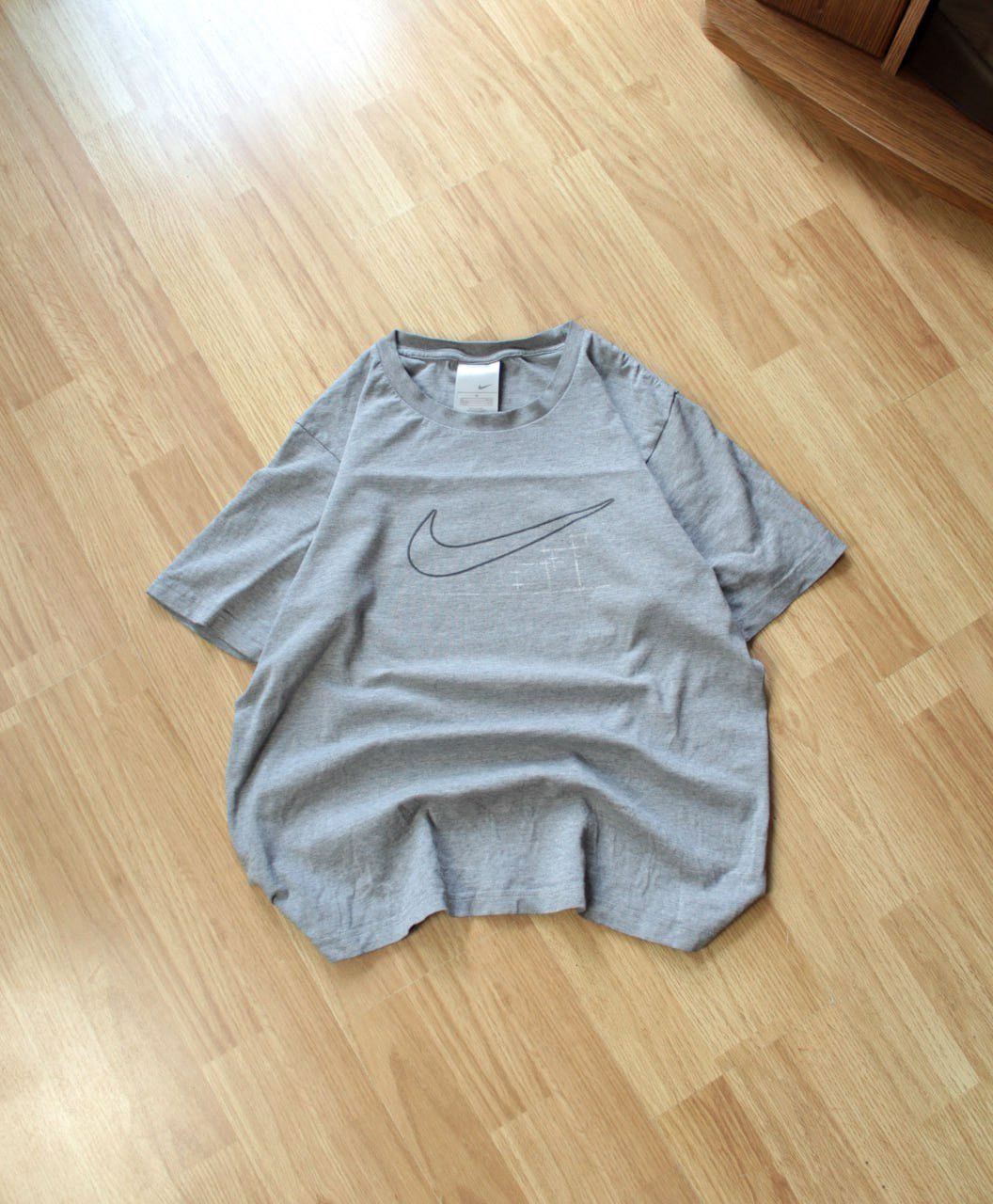 Vintage 🔥 90s Nike Vintage Big Logo Swoosh Y2K Hype T Shirt Drill Size US M / EU 48-50 / 2 - 1 Thumbnail