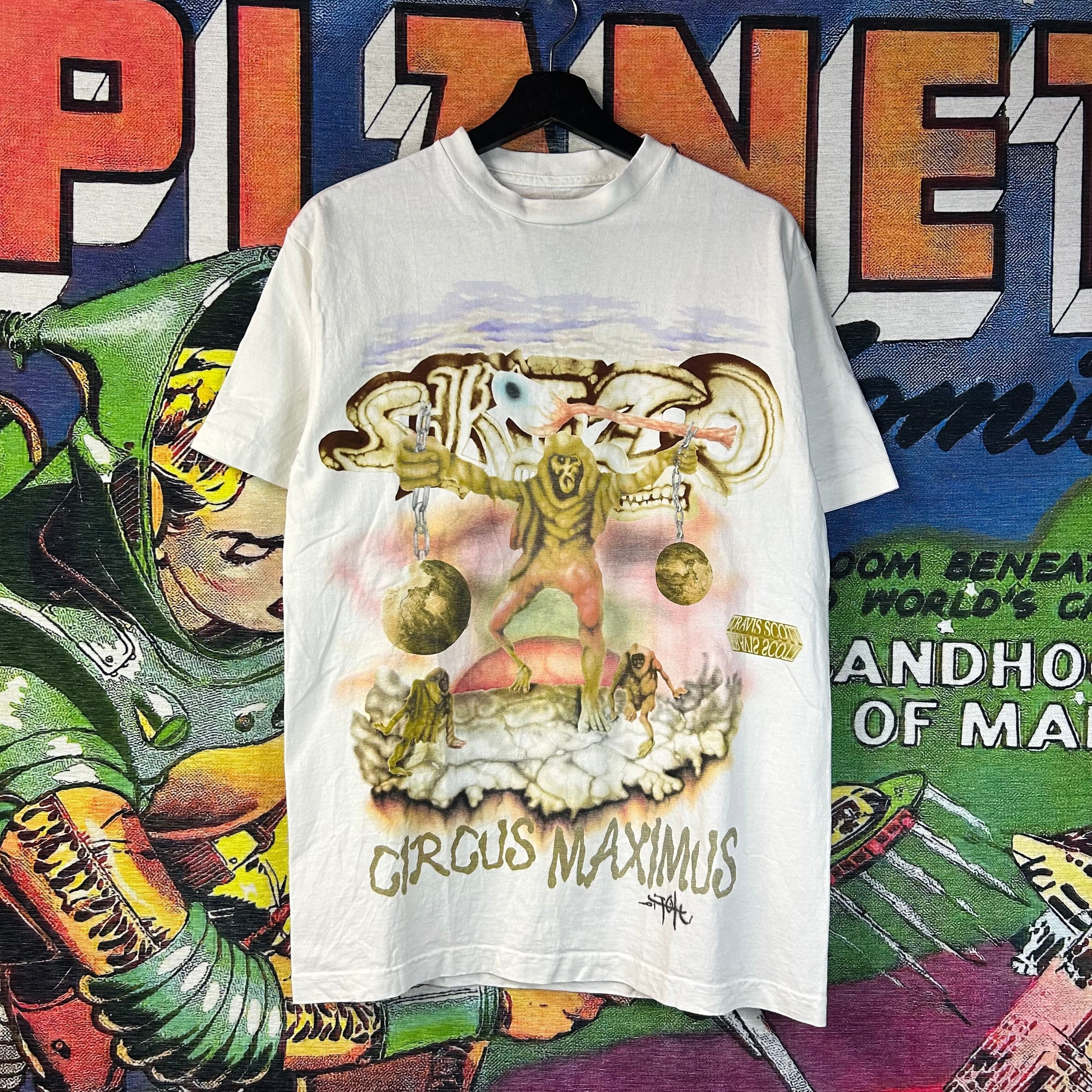 Travis Scott Travis Scott Skitzo Circus Maximus Utopia Tour Tee Size M Size US M / EU 48-50 / 2 - 1 Thumbnail