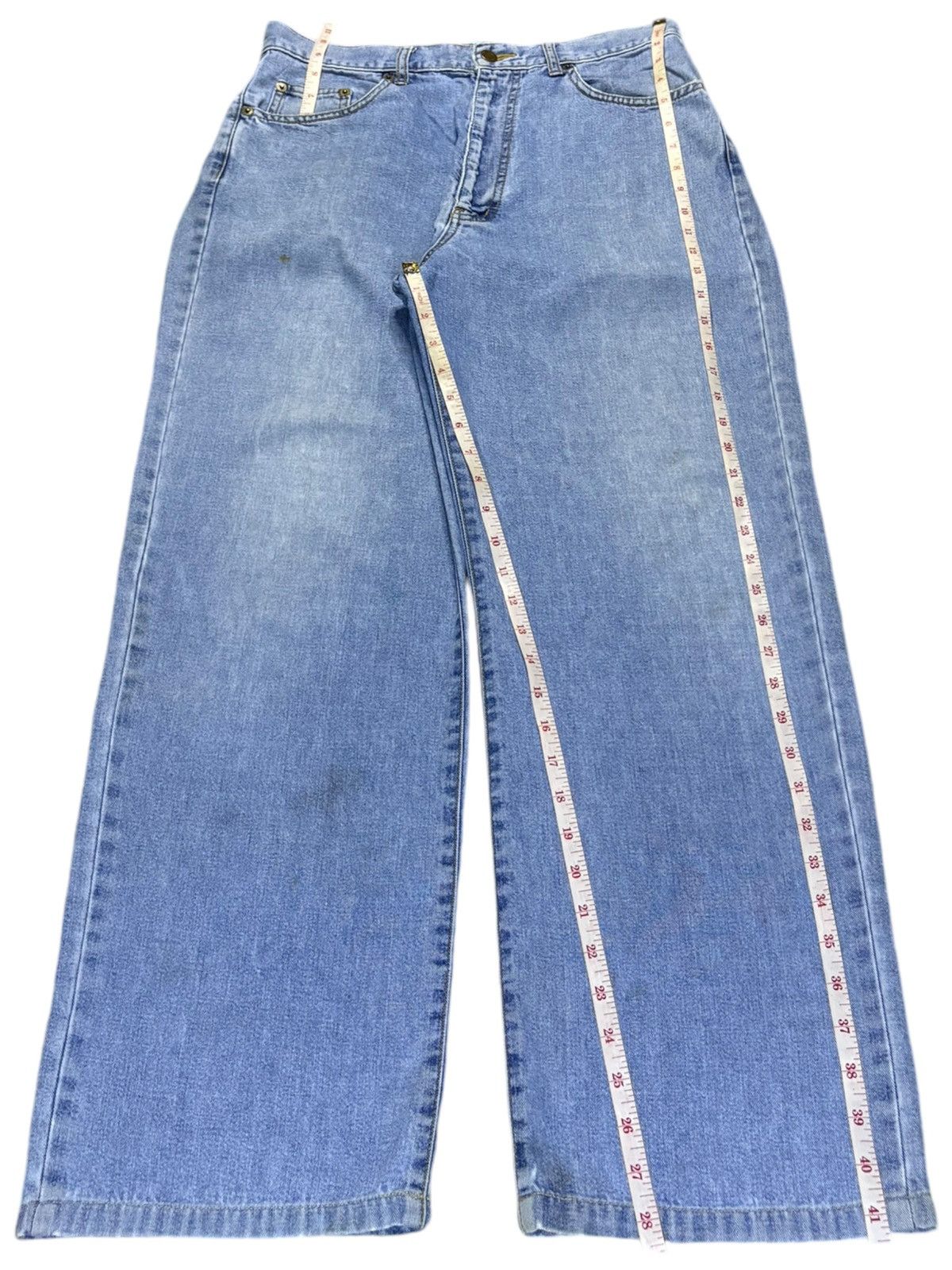 Japanese Brand × Uniqlo Vintage Japanese Uniqlo Blue Wash Baggy Jeans Size US 31 - 14 Thumbnail