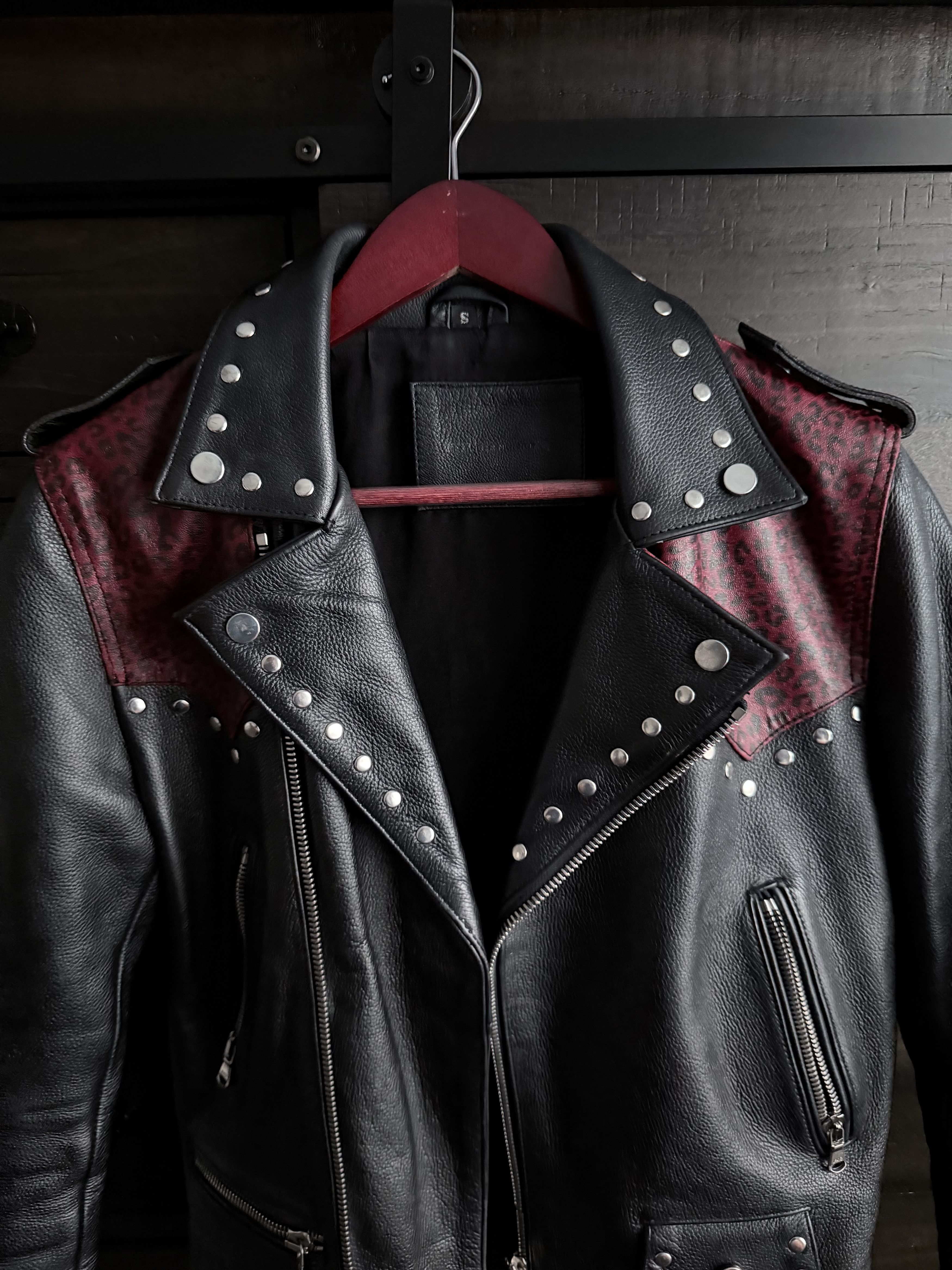 ALEXANDER DIGENOVA Alexander Digenova Studded Leopard Panel Moto Jacket Size US S / EU 44-46 / 1 - 6 Thumbnail