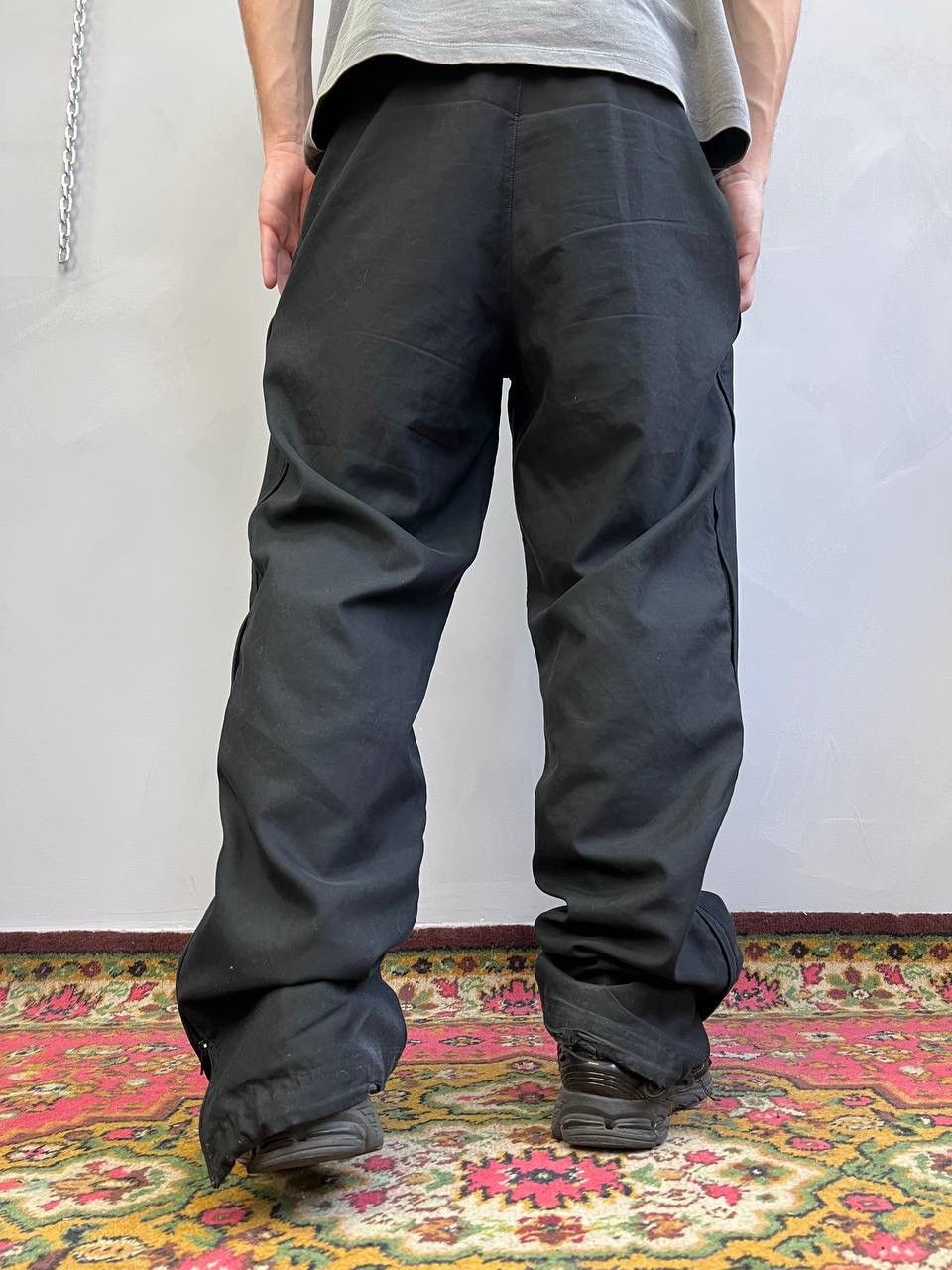 Adidas × Vintage Adidas Vintage Drill Y2K Adidas Drill Track Pants Nylon 90s Size US 32 / EU 48 - 2 Thumbnail