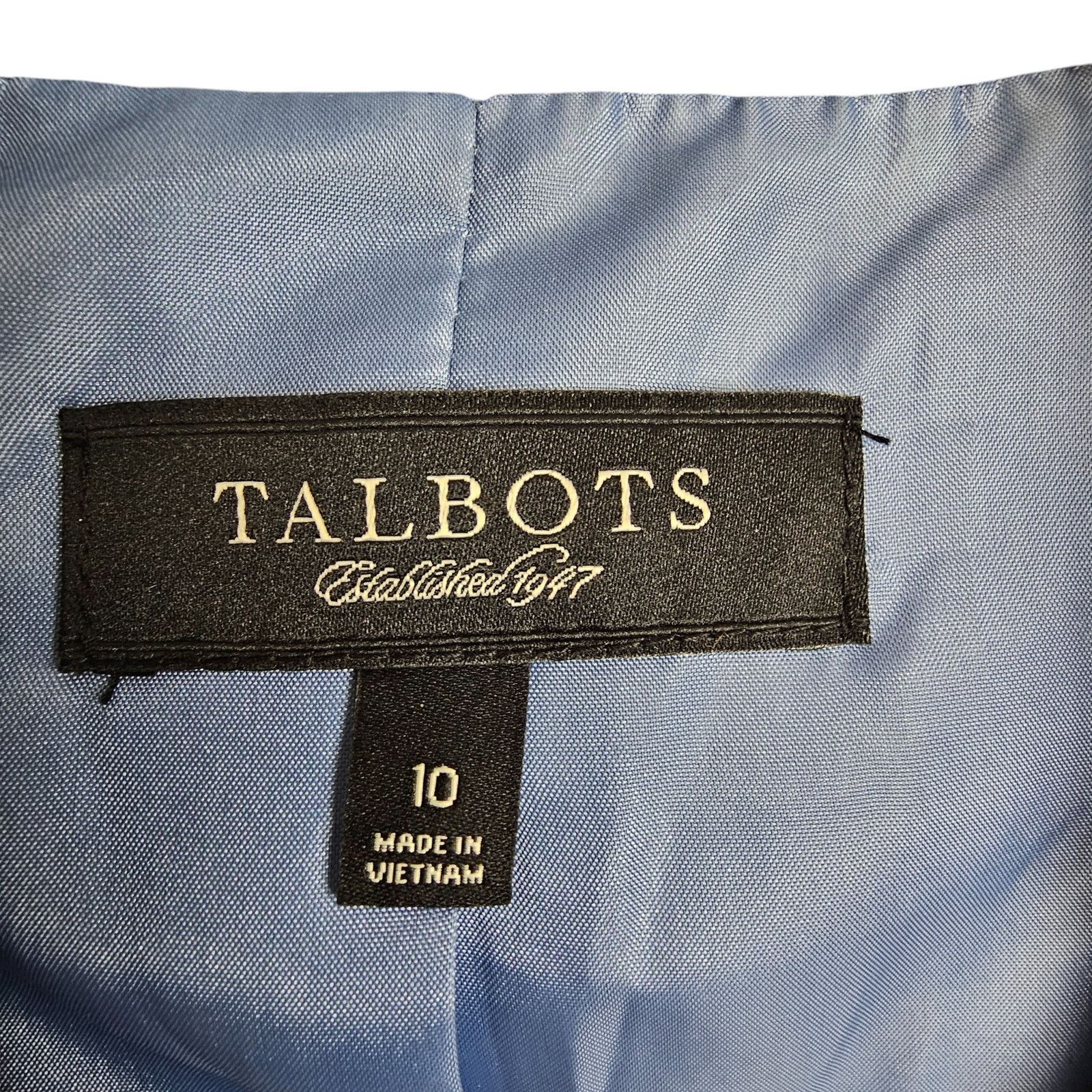 Robert Talbott Talbots Wool Blazer Pleated Peplum Preppy Dark Academia 10 Size L / US 10 / IT 46 - 6 Thumbnail