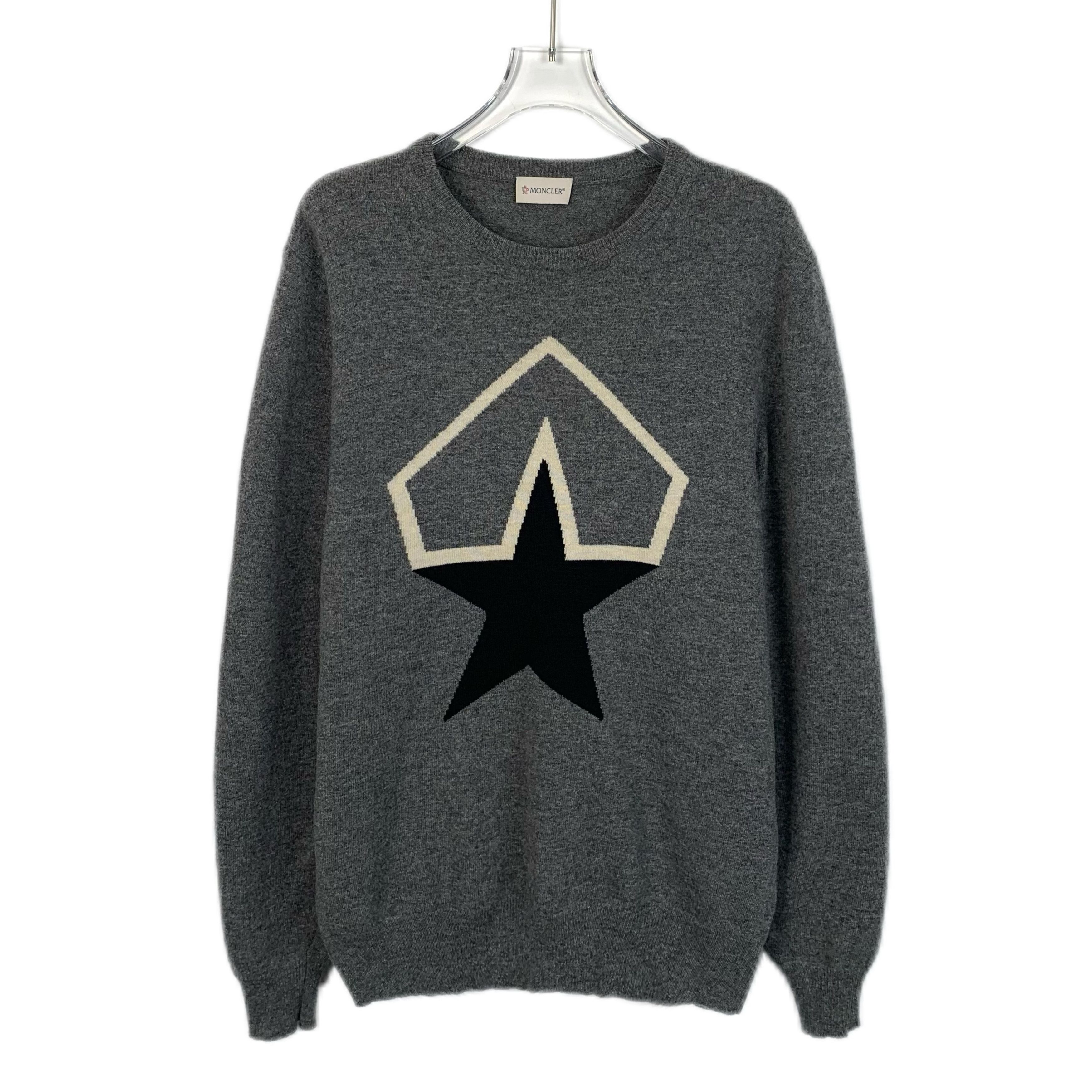 Moncler Moncler Wool Knit Patch Crewneck (Size L) Size L / US 10 / IT 46 - 1 Thumbnail