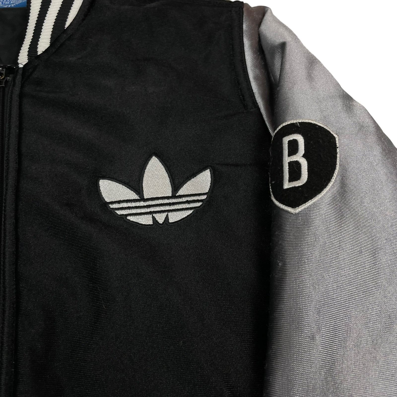 Adidas × NBA Adidas Men's Black Brooklyn Nets Basketball Team Jacket Size US S / EU 44-46 / 1 - 4 Thumbnail