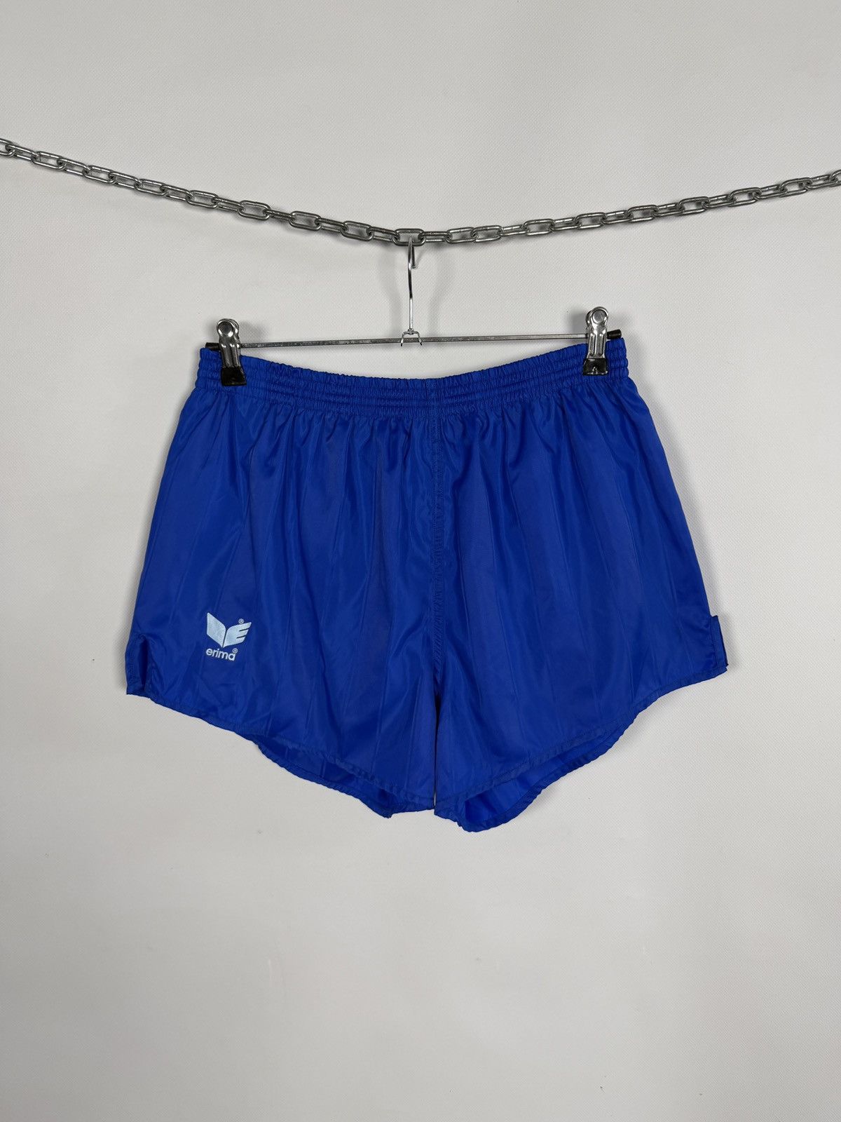 Erima Vintage 90s Erima Nylon Running Athletic Shorts Blue Size 6 Size US 38 / EU 54 - 1 Thumbnail