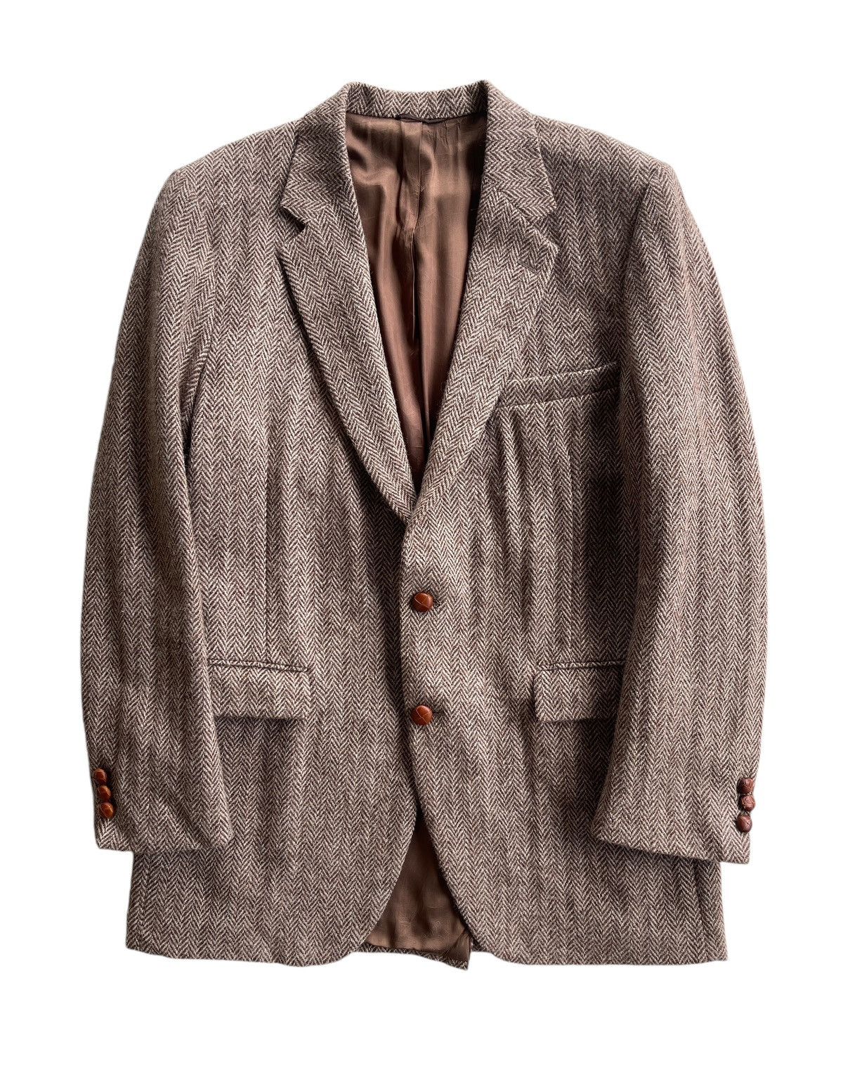 Harris Tweed 80s Handwoven Harris Tweed X Eagle Clothes Coat Size US XL / EU 56 / 4 - 1 Thumbnail