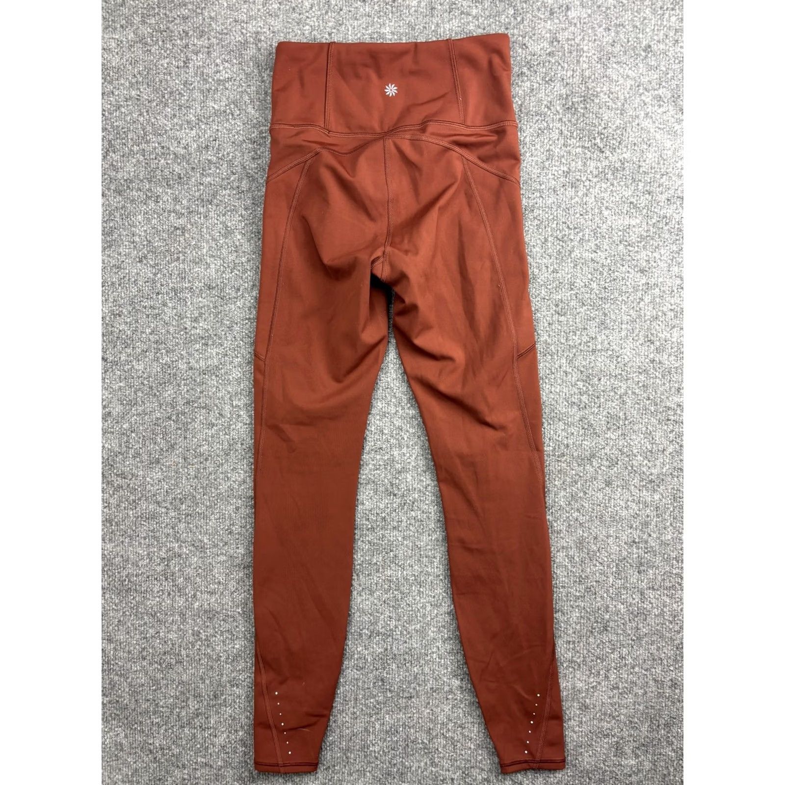 Athleta Athleta Womens XXS Leggings Brown Rainier Tight Ankle Zip Pockets Fleece Lined Size 24" / US 00 / IT 34 - 6 Thumbnail