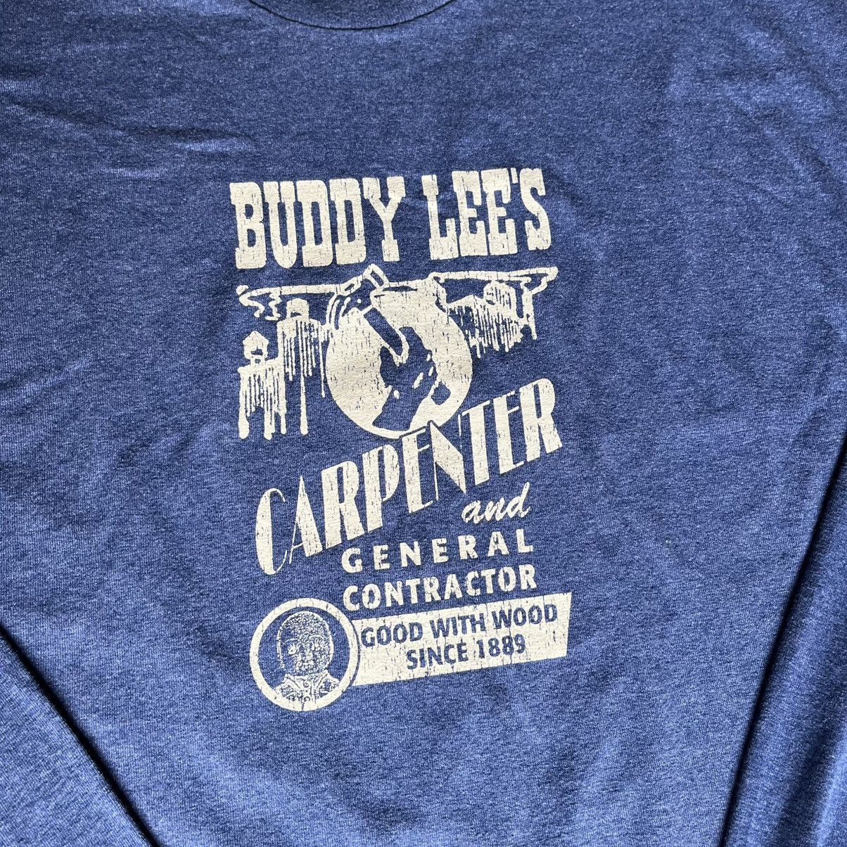 Lee Vintage 1990s Lee Buddy Lee’s Carpenter Longsleeve Tee Shirt Size US XL / EU 56 / 4 - 3 Thumbnail