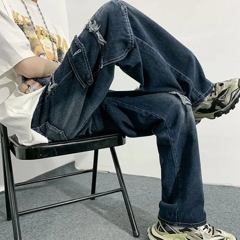 Japanese Brand Retro hip-hop loose casual jeans Size US 30 / EU 46 - 3 Thumbnail