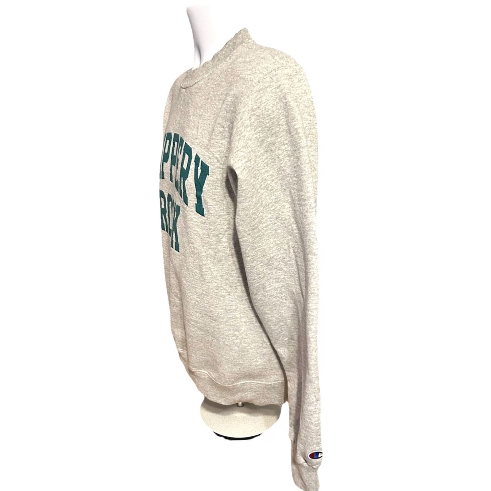 Champion VINTAGE Champion Sweatshirt Adult Small Heather Gray Slippery Rock University Logo Pullover Knit Crew Neck Long Sleeve Size US S / EU 44-46 / 1 - 3 Thumbnail