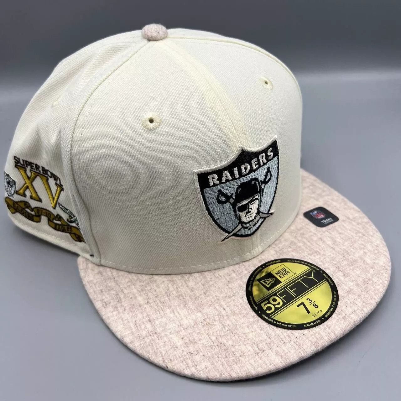 New Era Las Vegas Raiders Hat Men 7 3/8 Superbowl XV 59Fifty New Era Size ONE SIZE - 1 Thumbnail