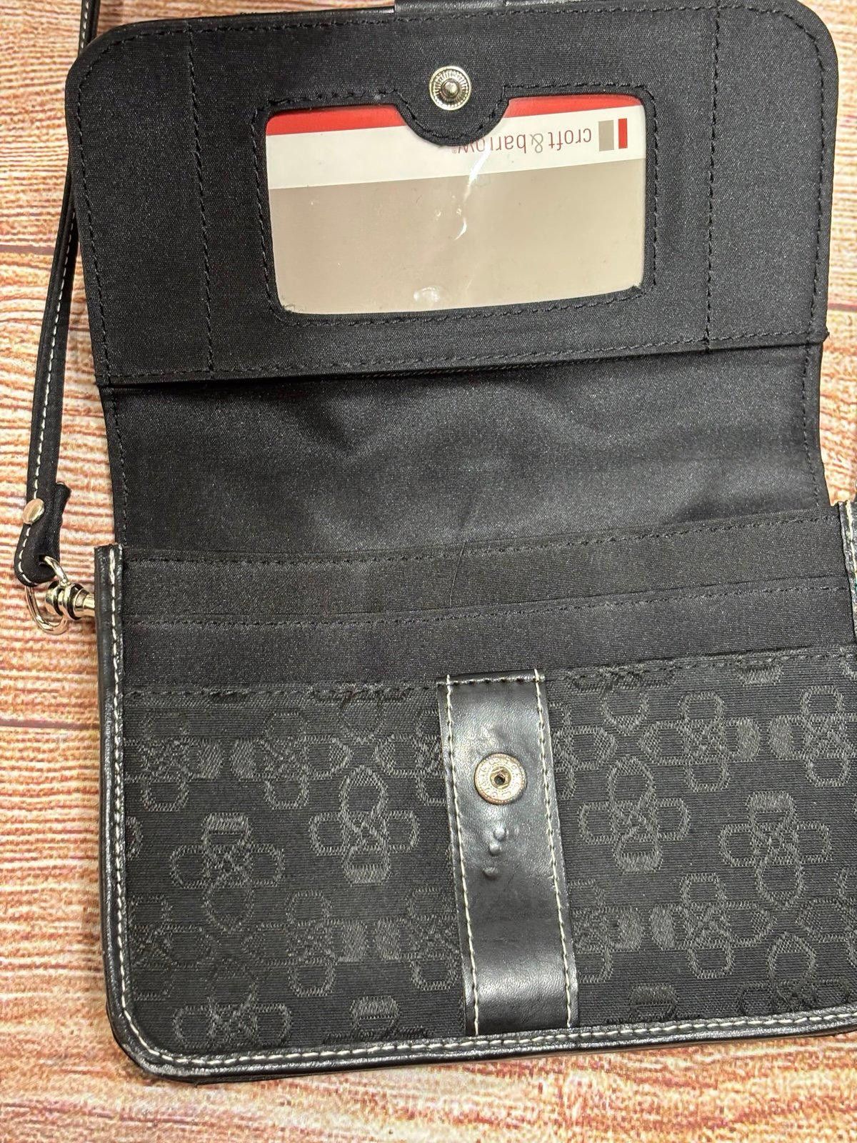 Croft & Barrow Croft & Barrow Black Floral Pattern Crossbody Bag NWOT Size ONE SIZE - 3 Thumbnail