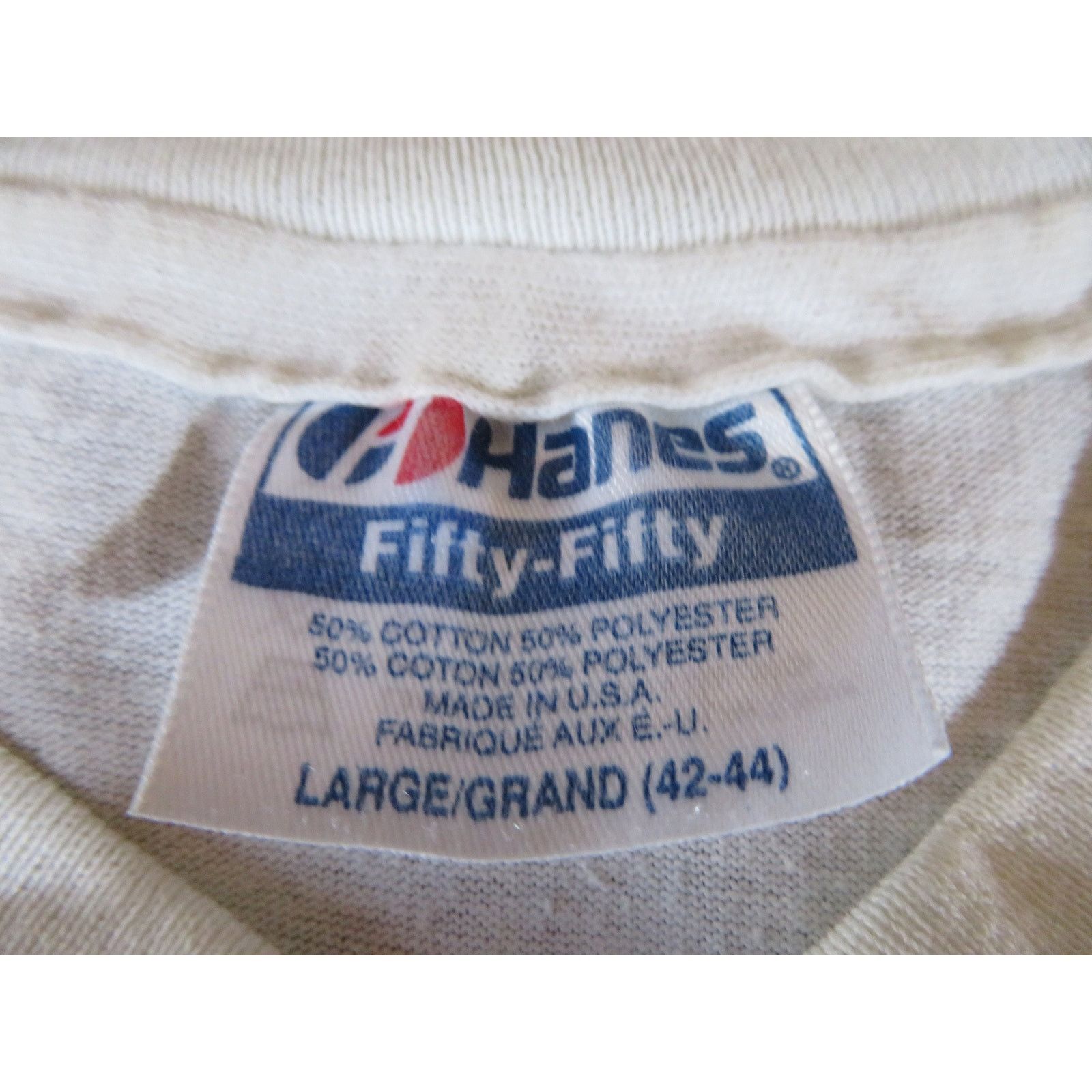 Hanes I had My Airgasm White T-shirt Sz L 1980s Orgasm Parody Size US L / EU 52-54 / 3 - 4 Thumbnail