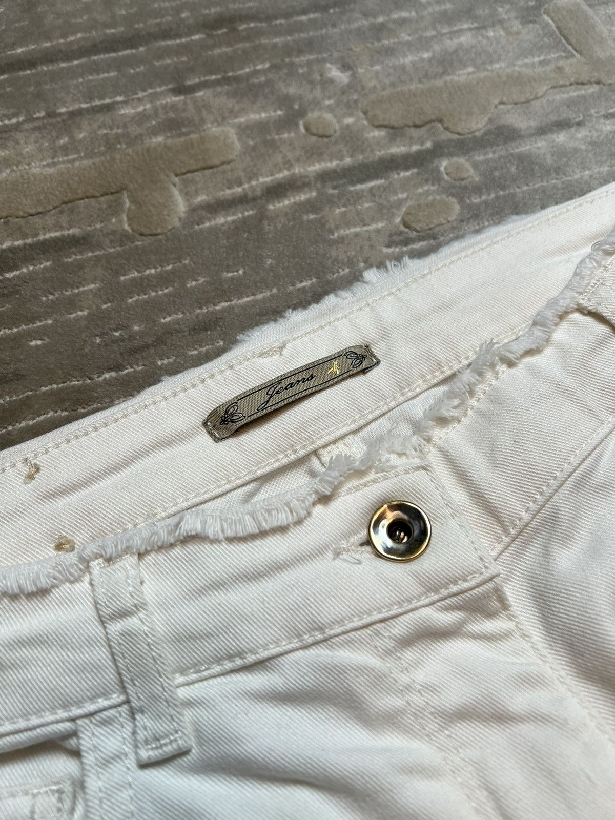 Patrizia Pepe Patricia pepe white denim pants hype sale streetwear Size 28" / US 6 / IT 42 - 5 Thumbnail