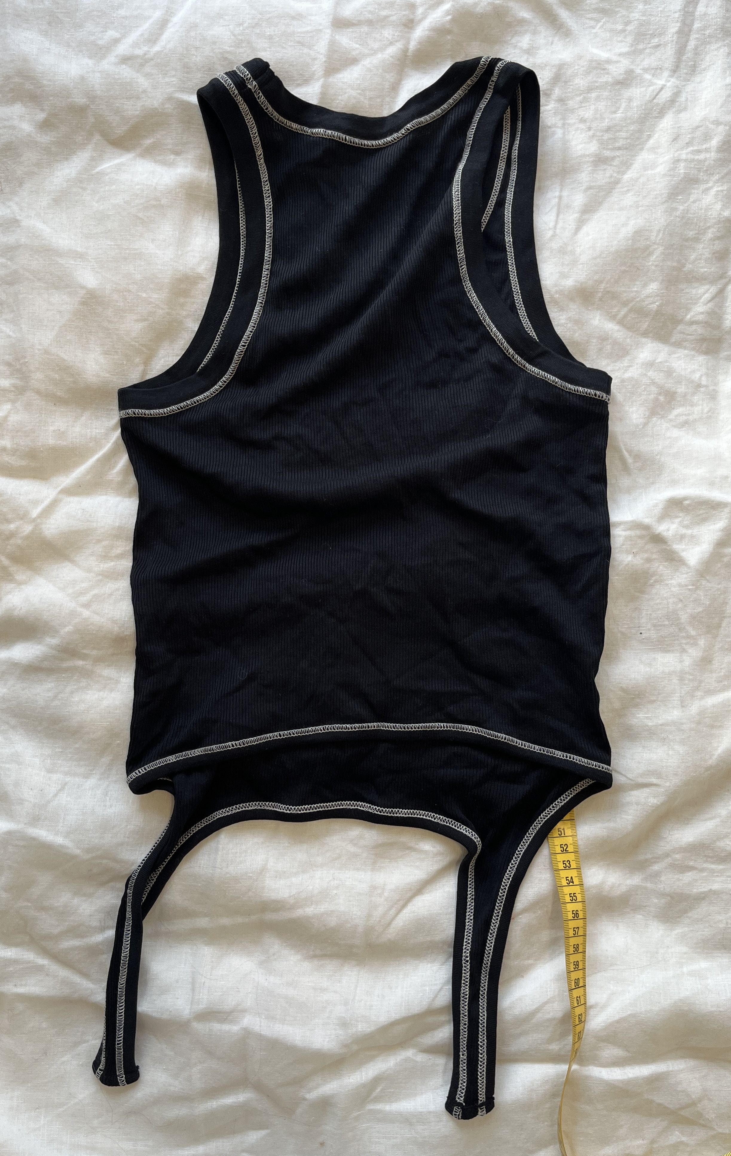 Helmut Lang Helmut Lang Cutaway Tank Top in Black Size L / US 10 / IT 46 - 3 Thumbnail