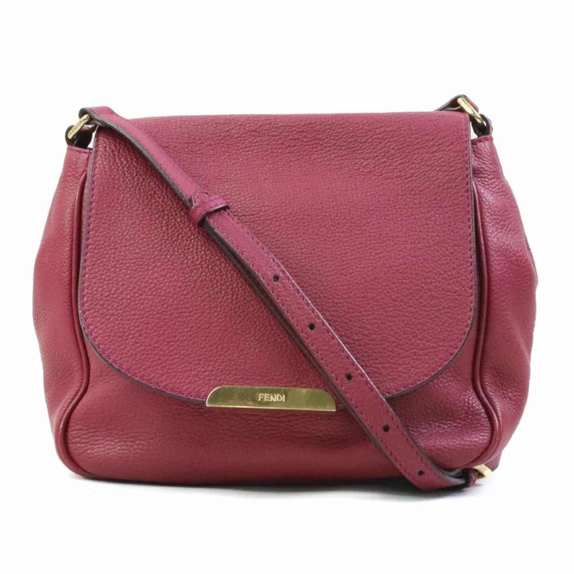 Fendi Fendi Crossbody Shoulder Bag Leather Bordeaux Claire Gold Women's 8BT214-Q10 e61803a Size ONE SIZE - 1 Thumbnail