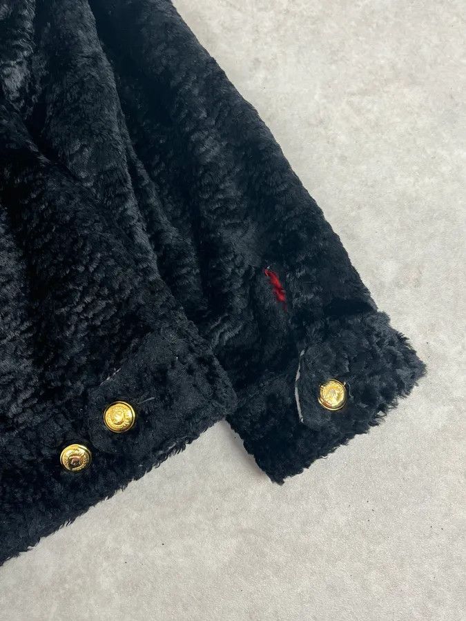 Moschino 1990s Moschino Black Fur Trucker Jacket Size US S / EU 44-46 / 1 - 9 Thumbnail