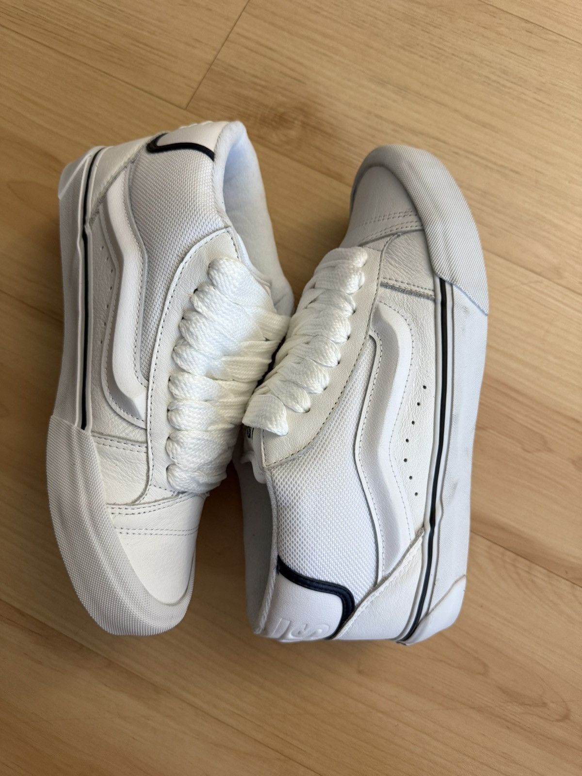 Vans Vans Knu Mid Leather White Fat Lace Size US 9 / EU 42 - 4 Thumbnail