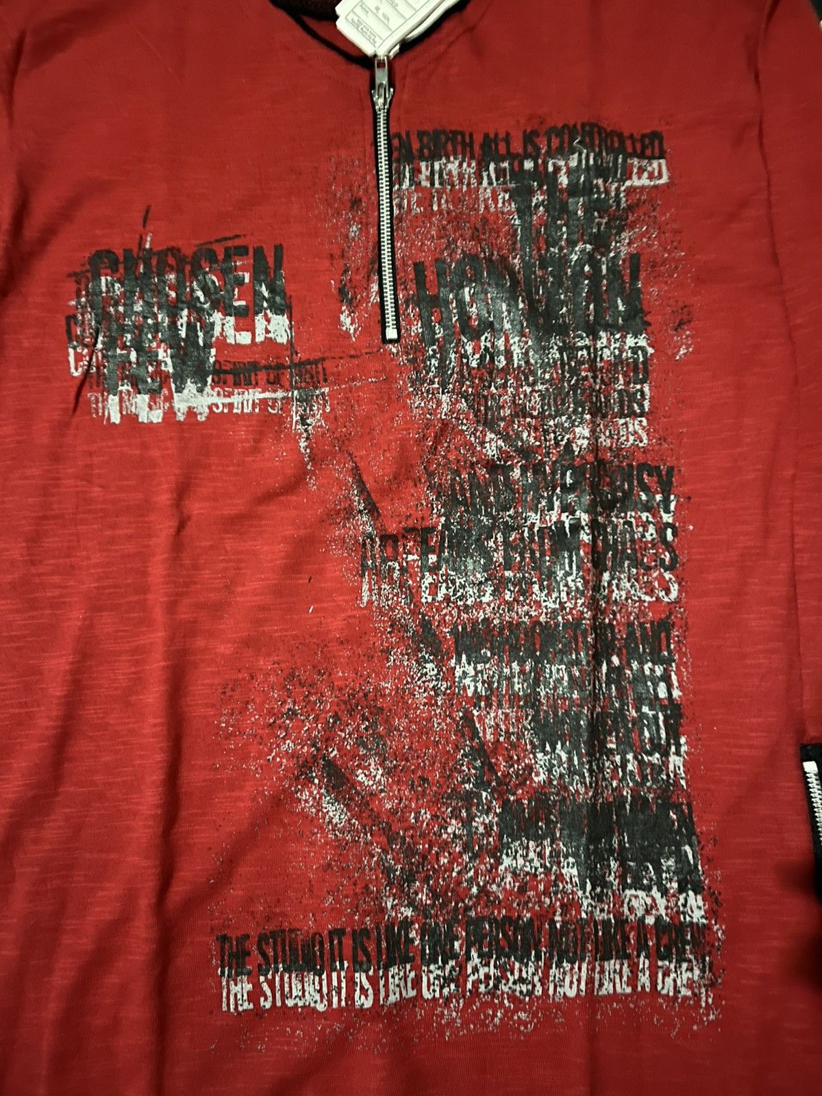 Japanese Brand × Vintage Vintage Dangerous Warning Design Punk Poem And Chains LS Size US L / EU 52-54 / 3 - 2 Thumbnail