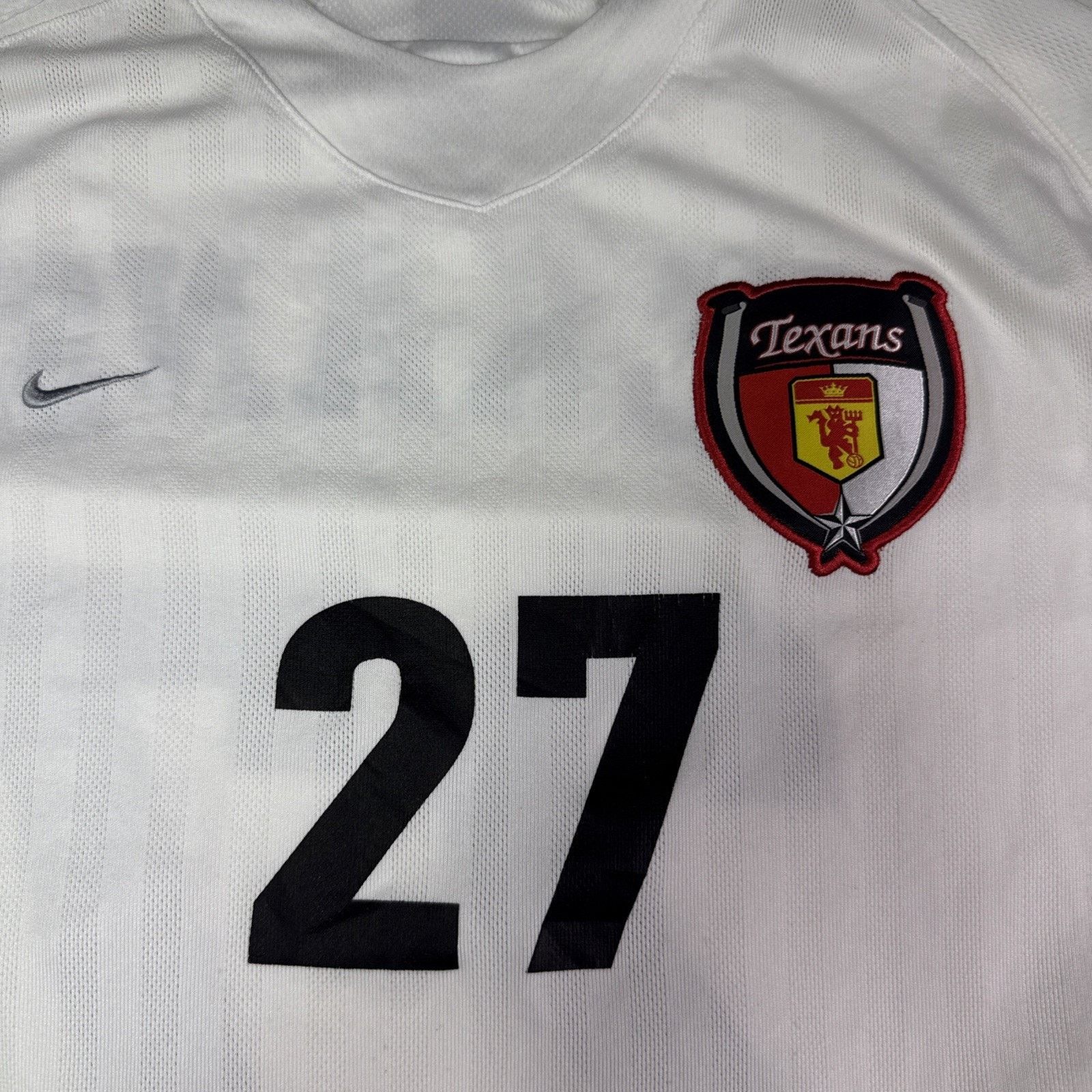 Nike Nike Texans Soccer Futbol White No 27 Jersey Size Medium Size US M / EU 48-50 / 2 - 2 Thumbnail