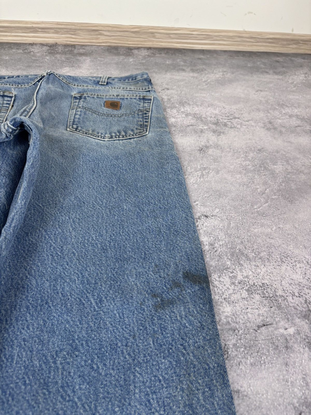 Carhartt Vintage Carhartt Men’s Faded Blue Denim Jeans USA Workwear Size US 36 / EU 52 - 5 Thumbnail