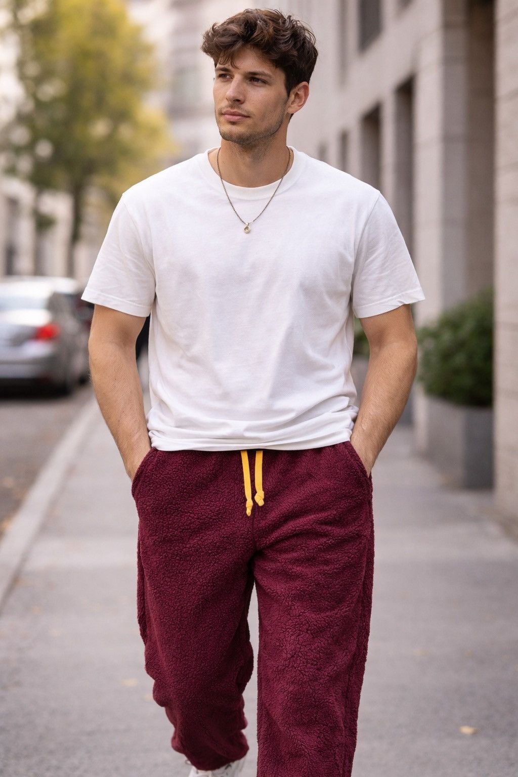 JW Anderson Uniqlo x JW Anderson Deep Burgundy Sherpa Fleece Pants Size US 34 / EU 50 - 1 Thumbnail