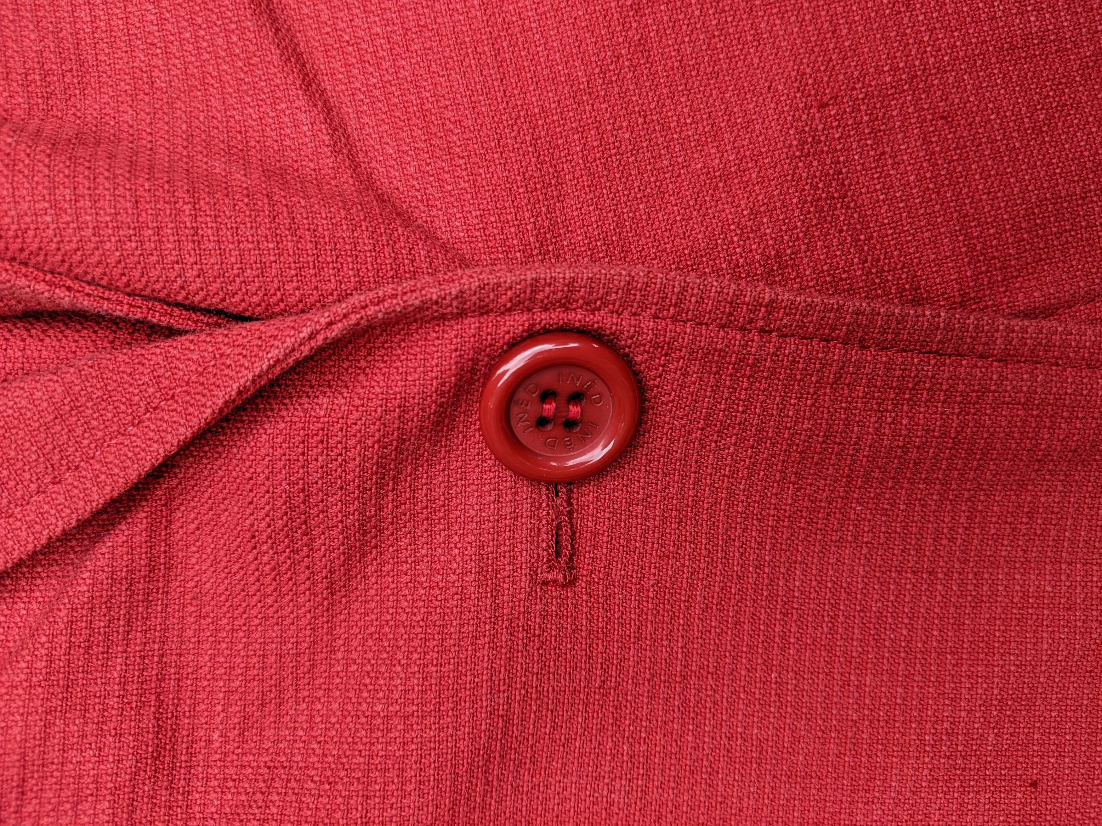 Yohji Yamamoto Vintage INED by Yohji Yamamoto Women's Red Blazer Size M / US 6-8 / IT 42-44 - 3 Thumbnail