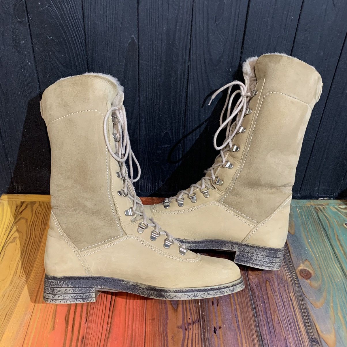 Genuine Leather Kandahar Switzerland Women’s Leather Boots Size 7, 26 cm Size US 9.5 / IT 39.5 - 9 Thumbnail