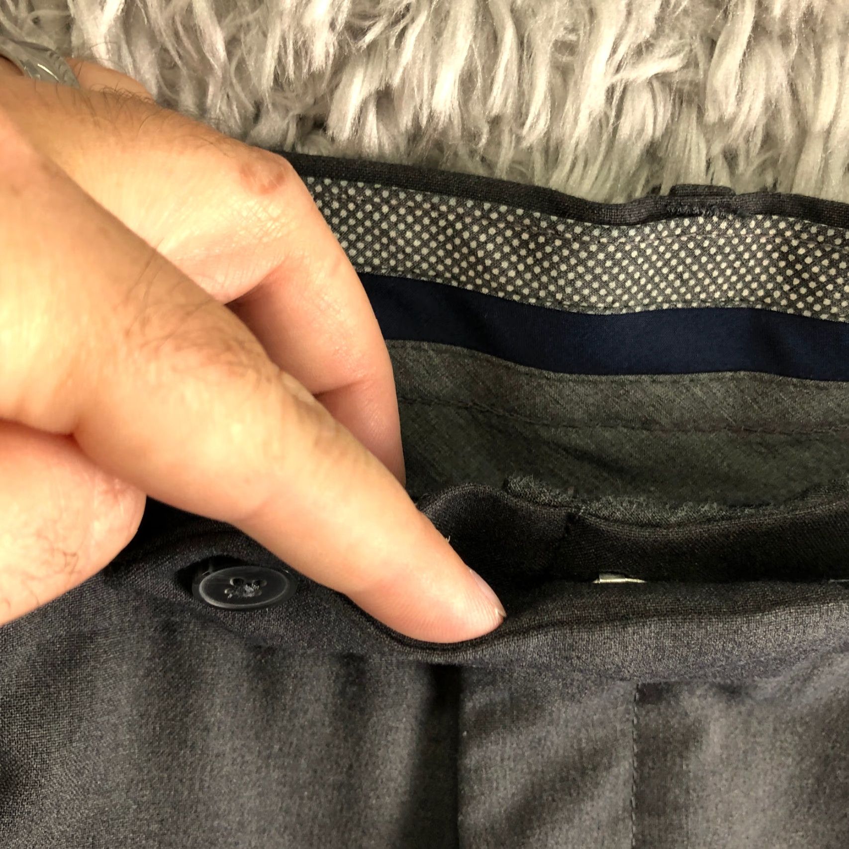 Croft & Barrow Croft & Barrow Mens 38x32 Gray Slack Dress Pants Mid Rise Straight Leg Flat Front Casual Business Formal Size US 38 / EU 54 - 7 Thumbnail
