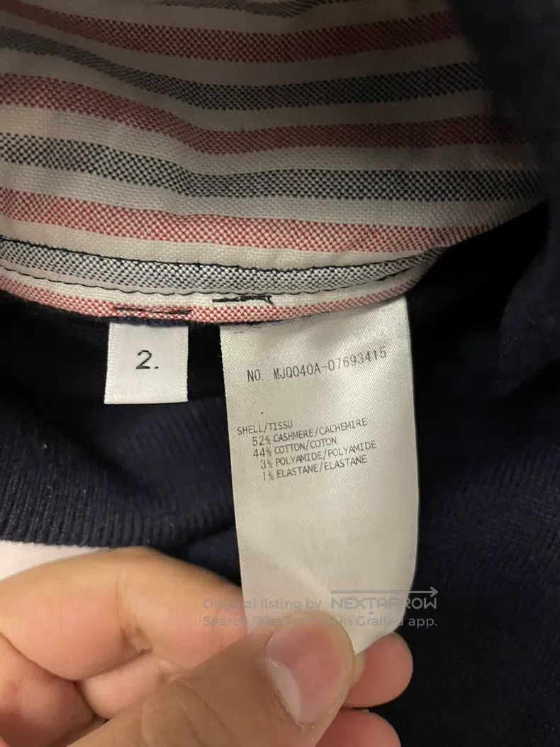 Thom Browne Thom Browne size 2 Dark Blue Cashmere Cotton Knit Casual Sp Size US 28 / EU 44 - 5 Thumbnail