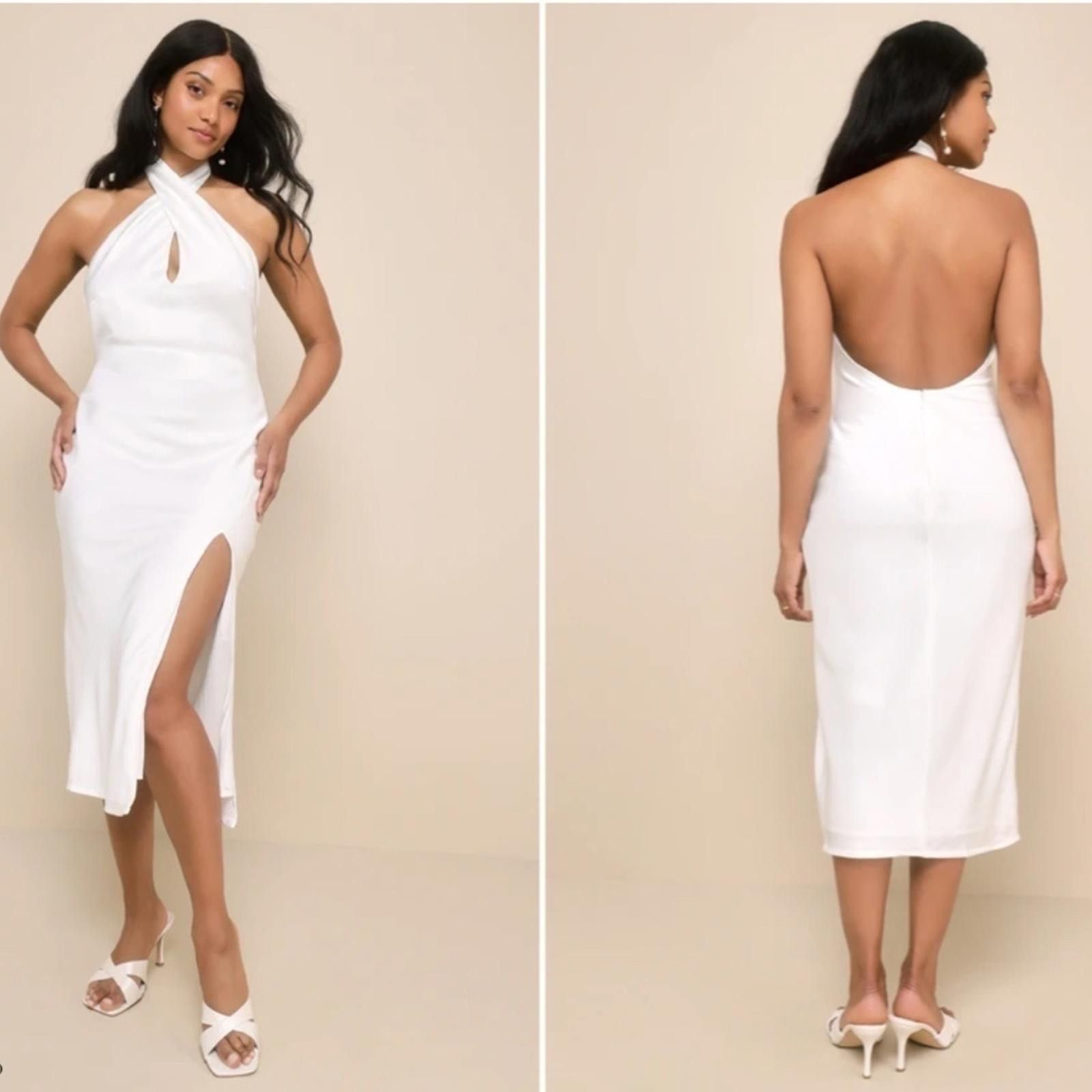 Lulus LULU's Bridal Engagement Bachelorette Sexy Chic Midi Dress Size S / US 4 / IT 40 - 4 Thumbnail