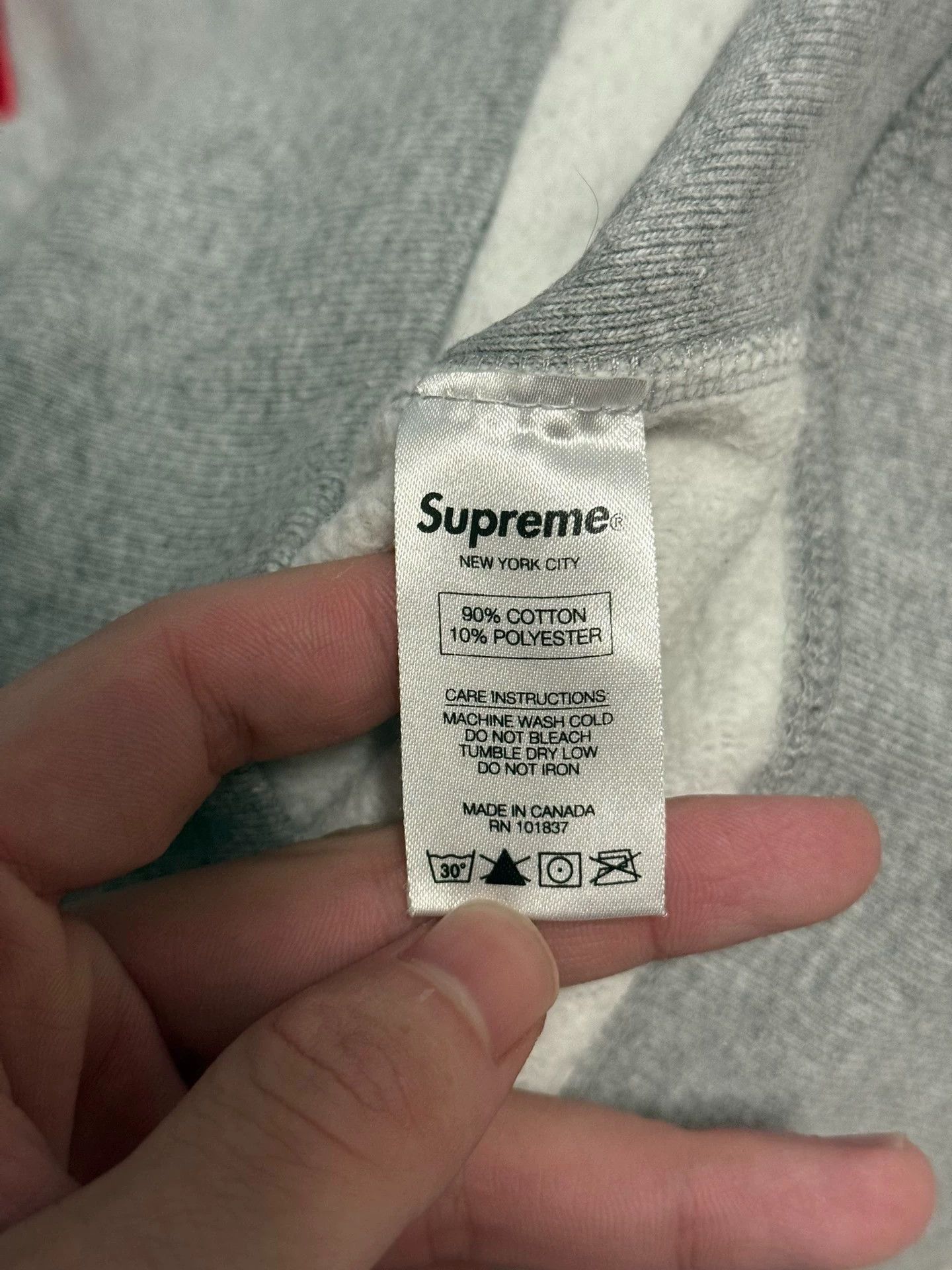 Supreme Supreme FW16 Box Logo Hoodie Gray Over Red L Size US L / EU 52-54 / 3 - 6 Thumbnail