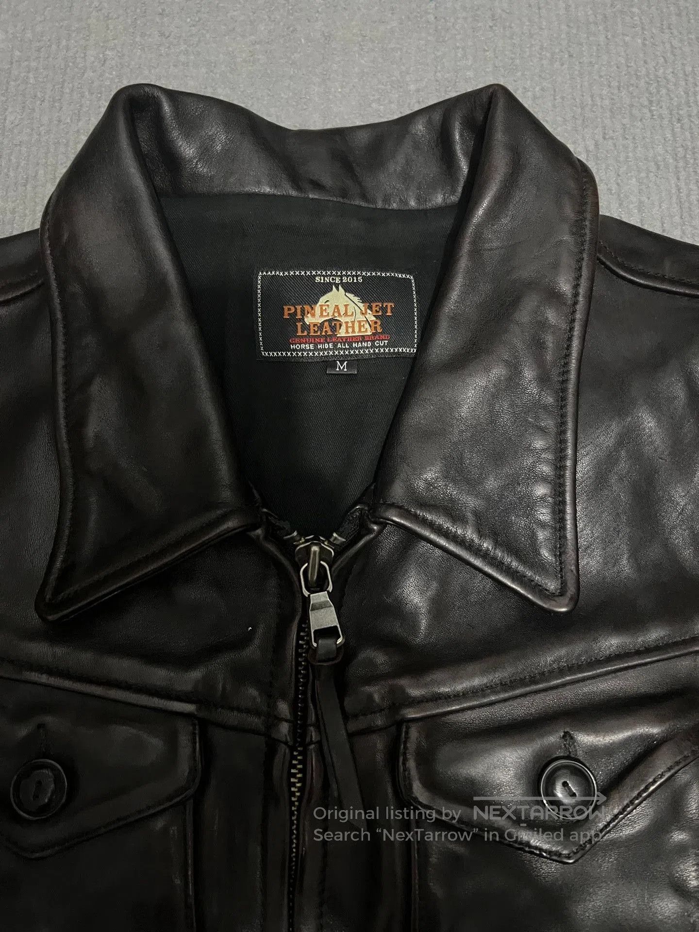 RRL Ralph Lauren Men's Horsehide Leather Jacket. Size US M / EU 48-50 / 2 - 2 Thumbnail